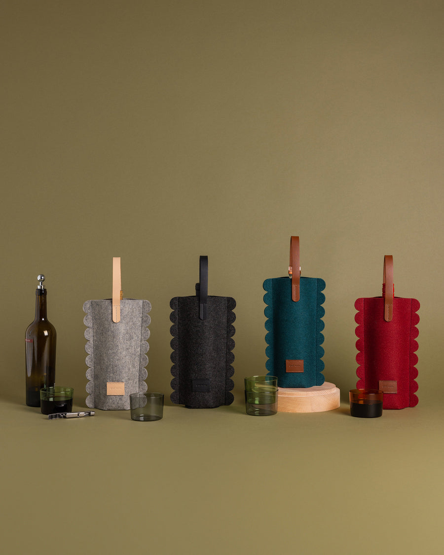 Deco Edge Merino Wool Bottle Bags