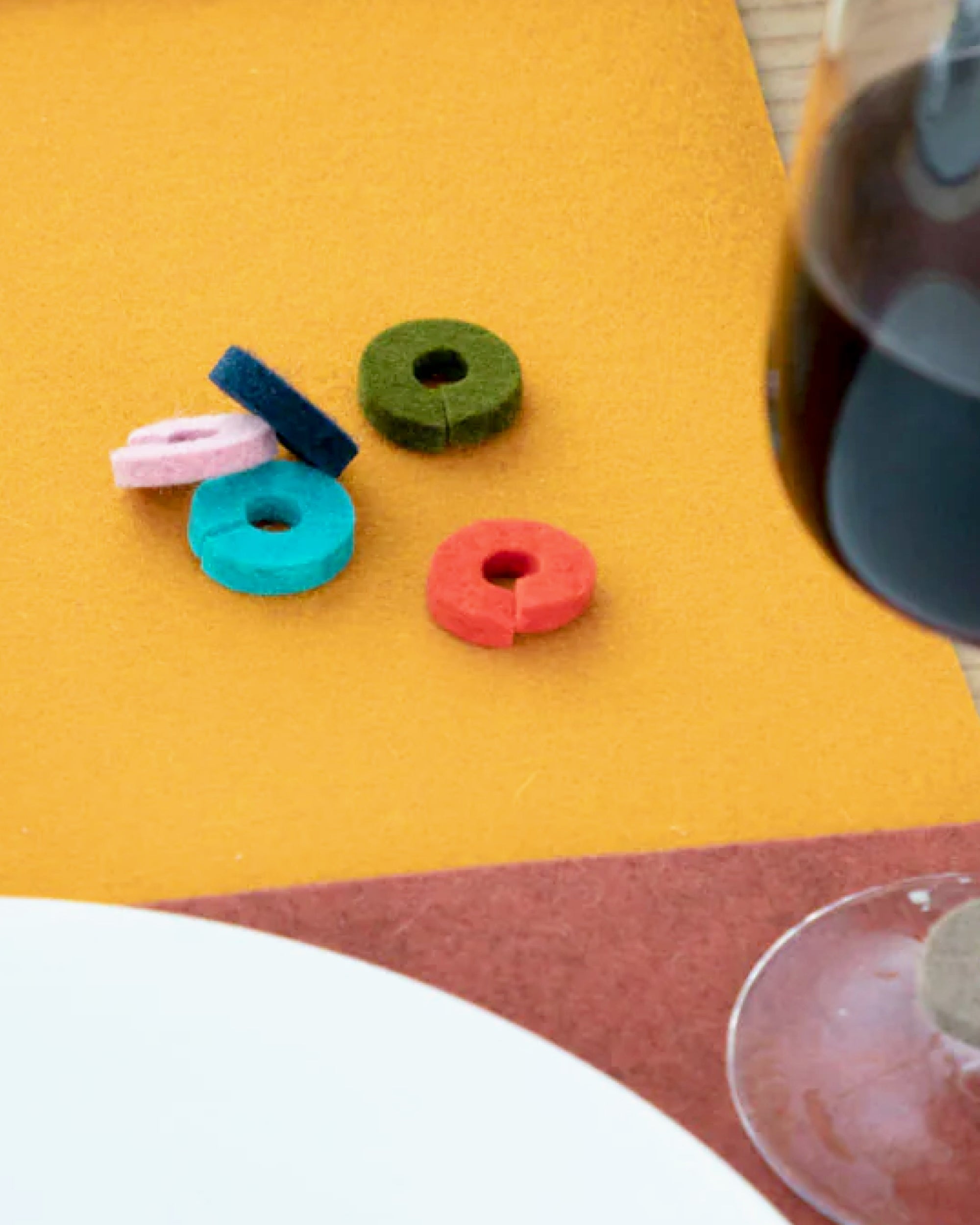 Wine-O's Merino Wool Round Wine Markers