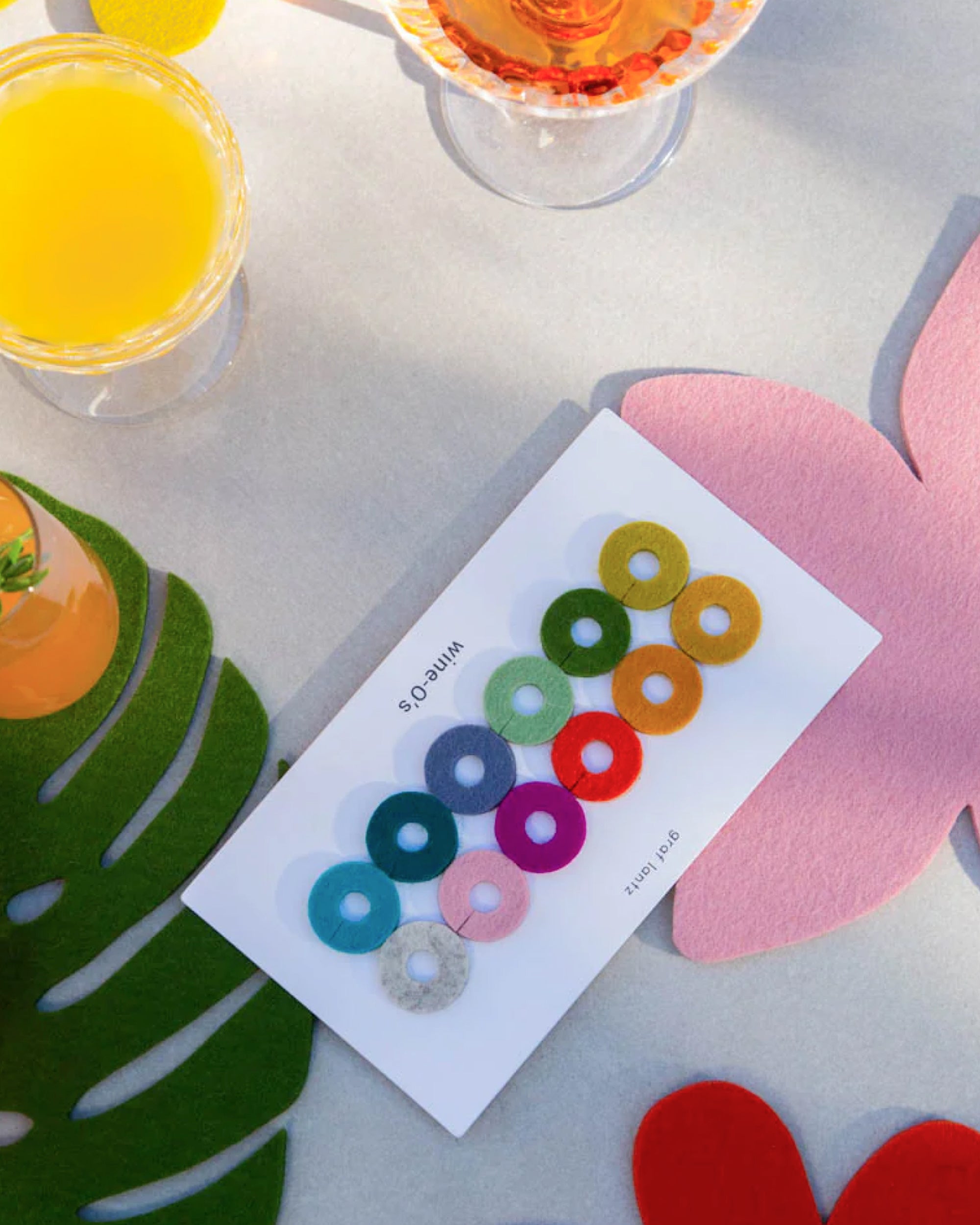 Wine-O's Merino Wool Round Wine Markers