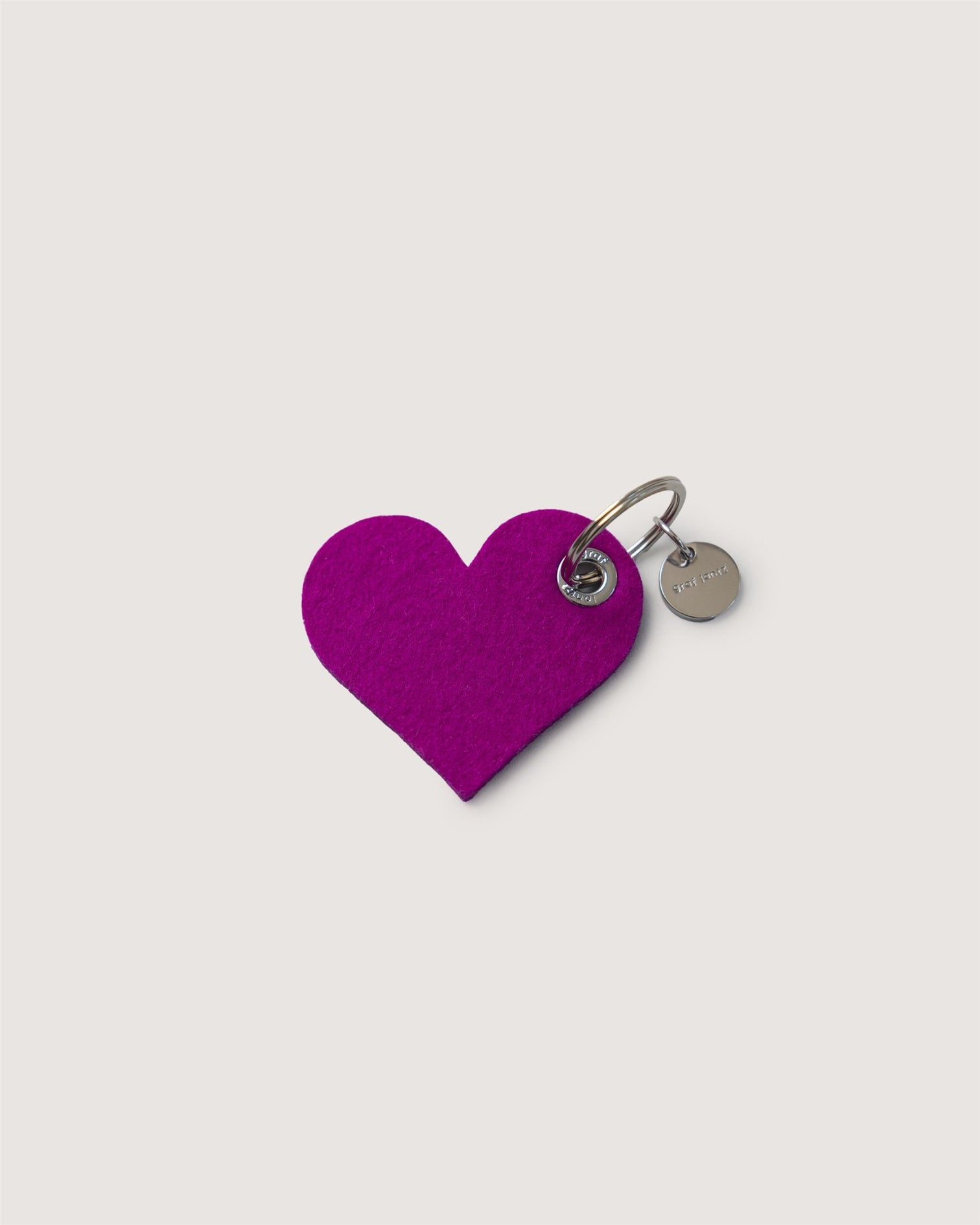 Graf Lantz's Merino Wool Heart Keychain
