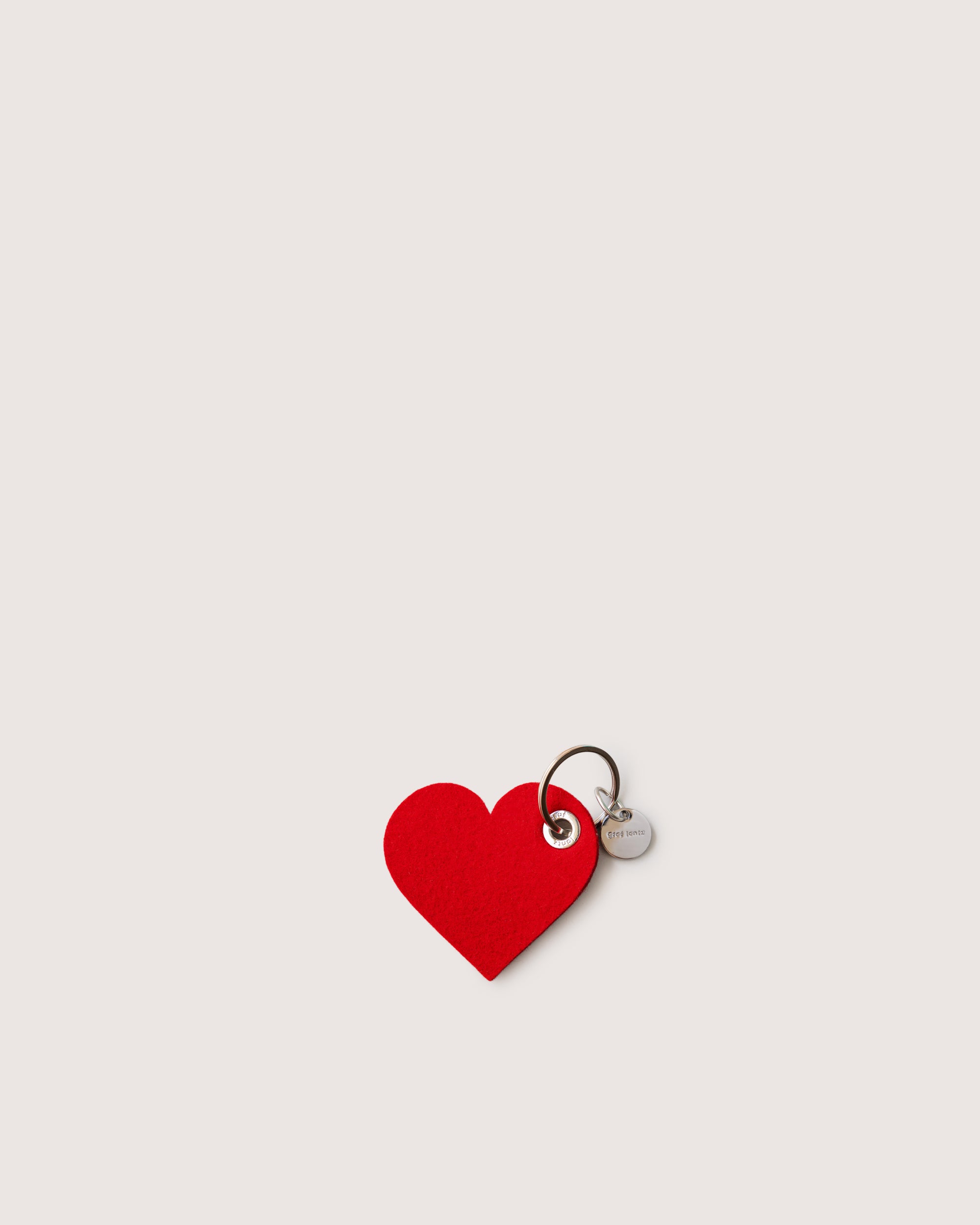 Graf Lantz's Merino Wool Heart Keychain