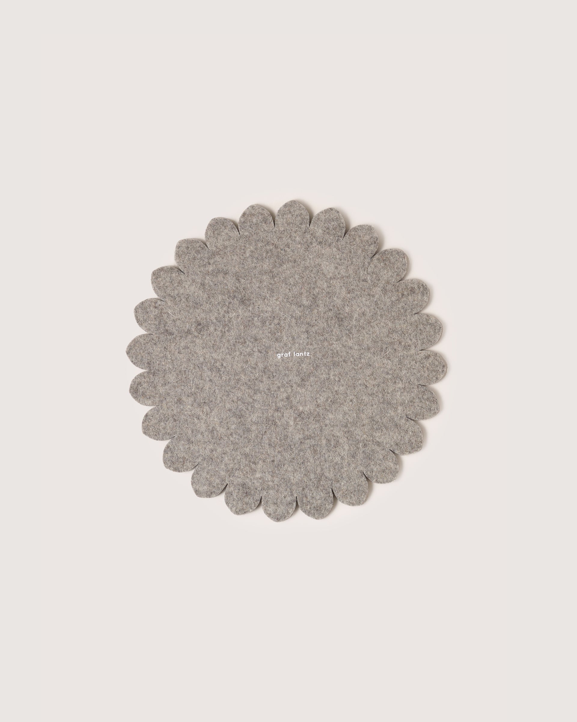 Crest Merino Wool 10" Trivet - Granite