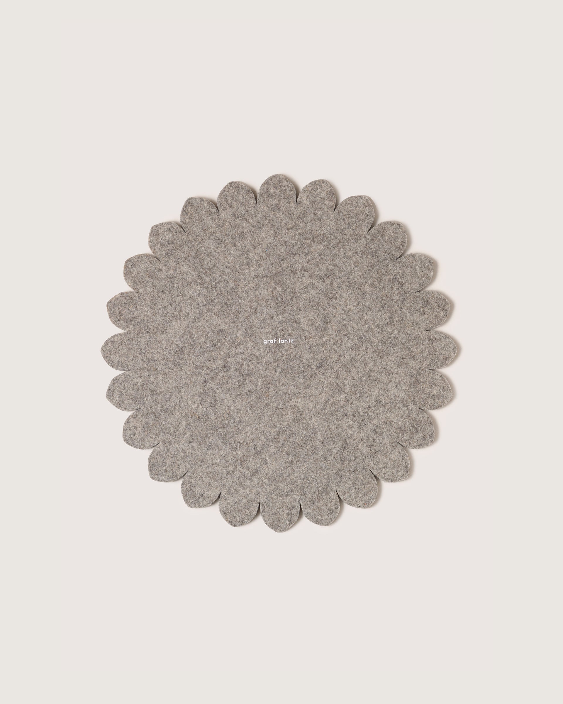 Crest Merino Wool 12" Trivet - Granite