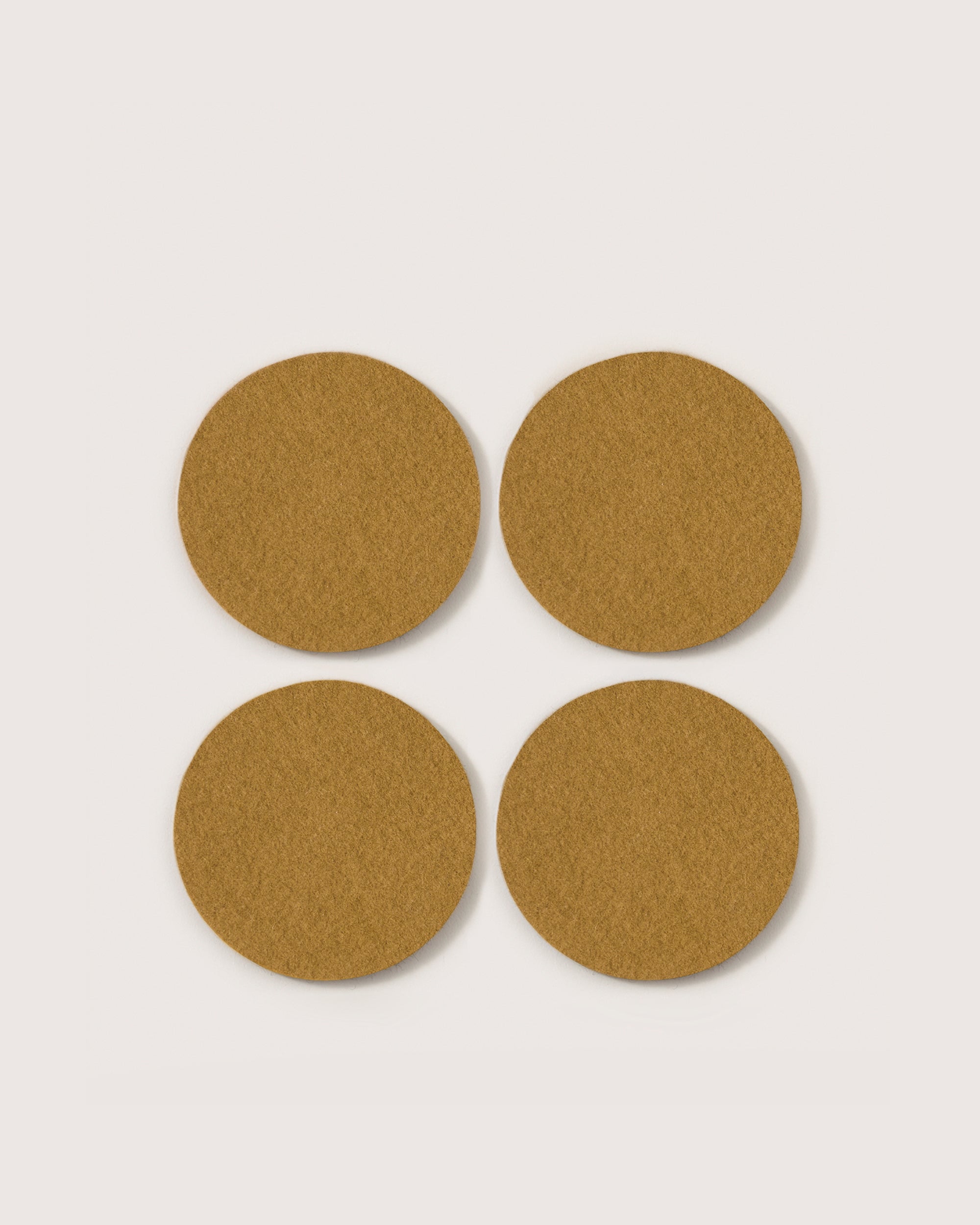Bierfilzl Merino Wool Round Coaster Solid 4 Pack