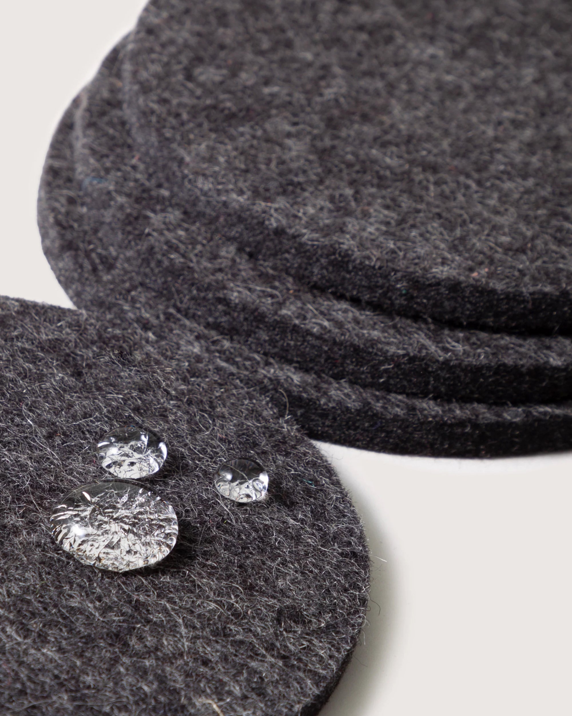 Bierfilzl Merino Wool Round Coaster Solid 4 Pack