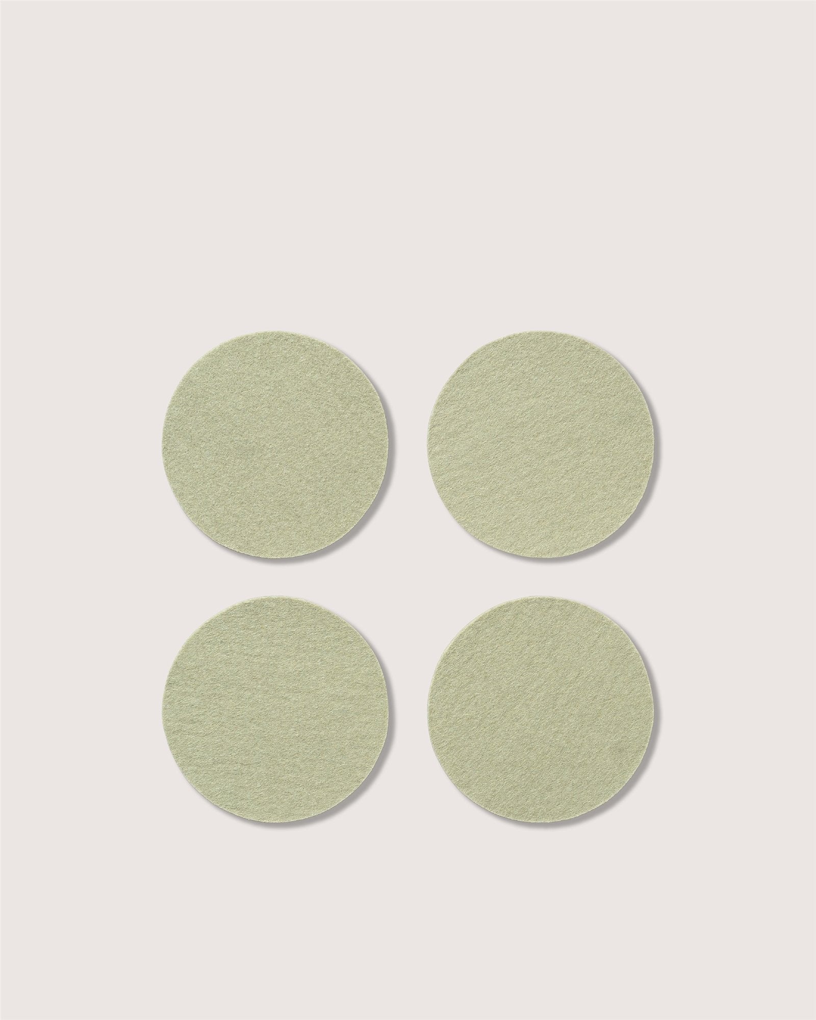 Bierfilzl Merino Wool Round Coaster Solid 4 Pack