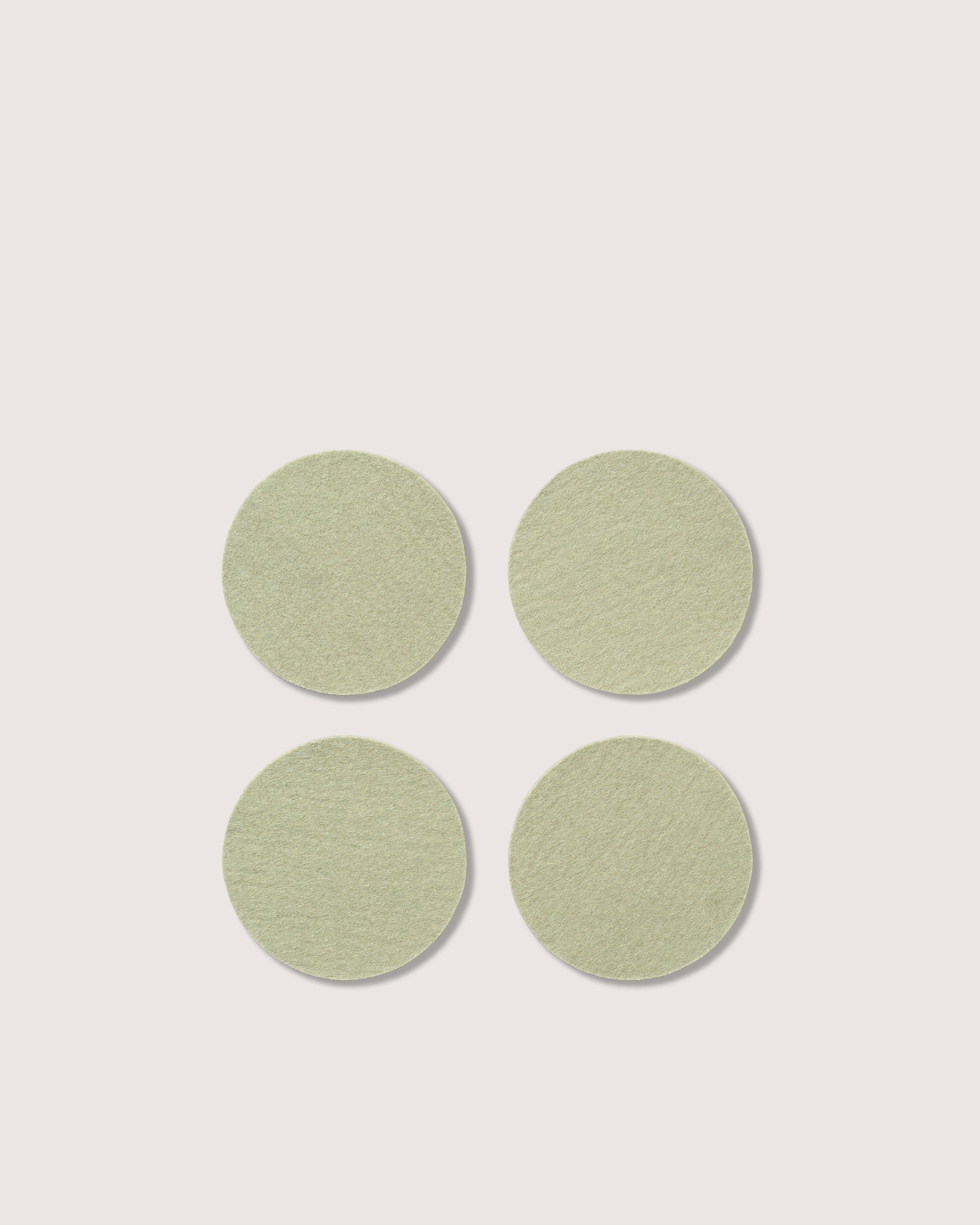 Bierfilzl Merino Wool Round Coaster Solid 4 Pack
