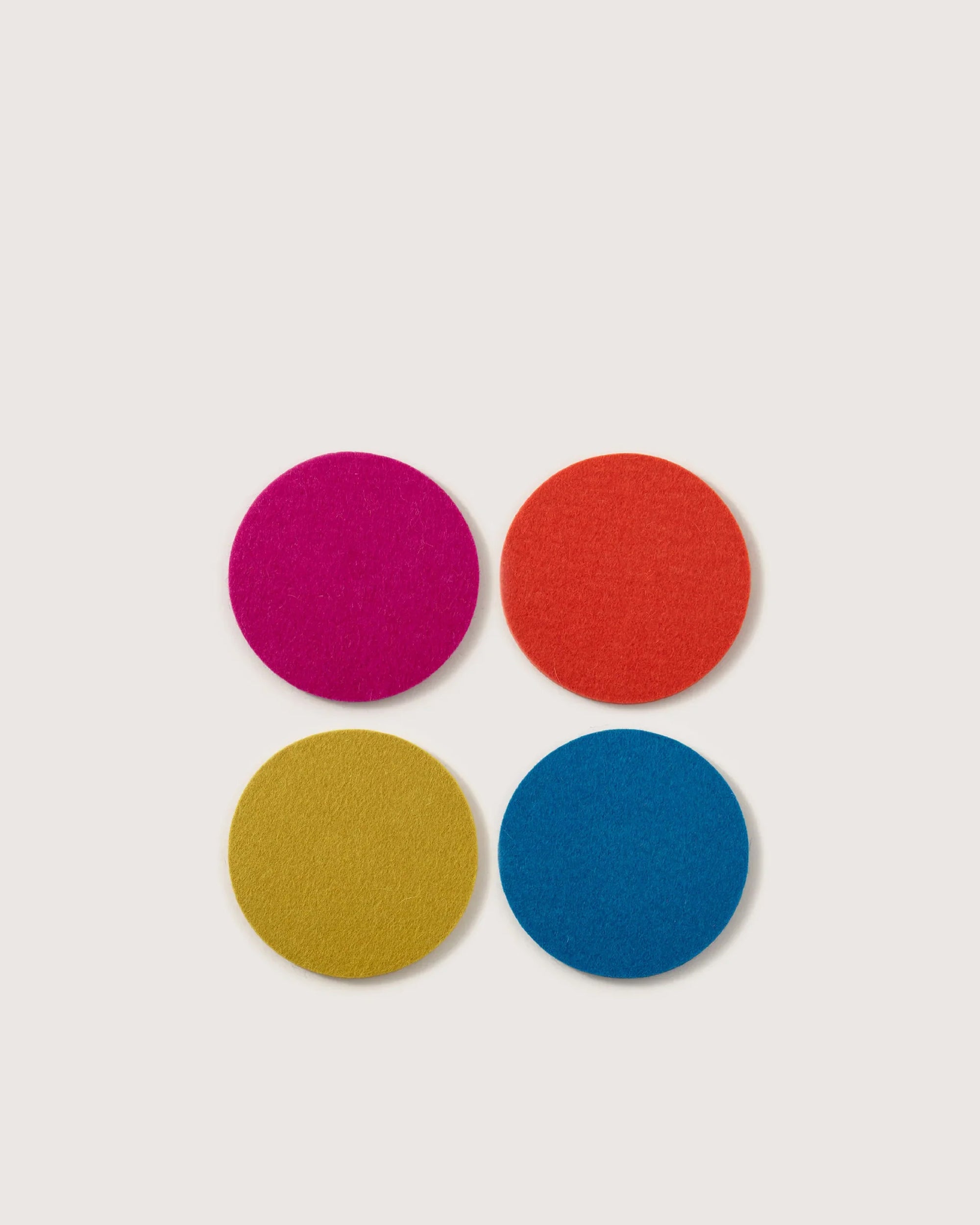 グラブルフェス ベリアル コースター Bierfilzl Merino Wool Round Coaster Multi 4 Pack in Electric