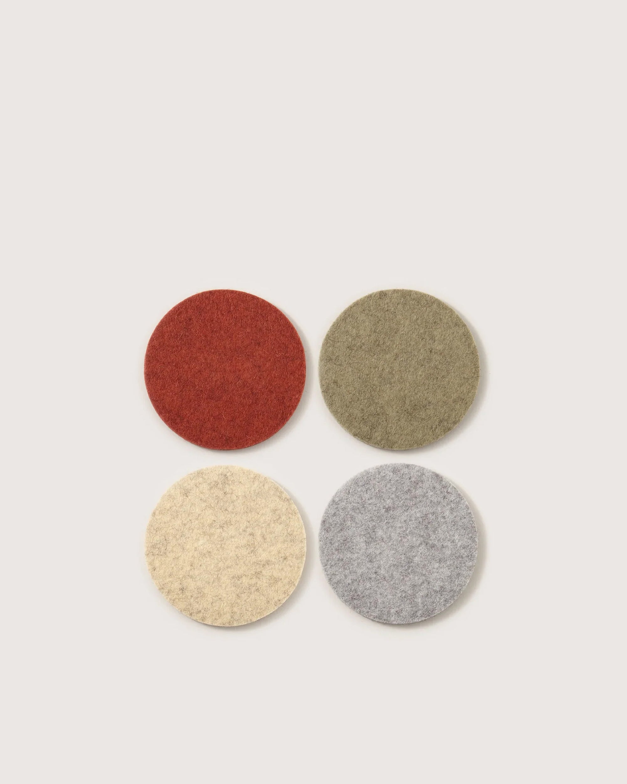 Merino Wool Round Coaster Multi 4 Pack in Ikebana | Graf Lantz
