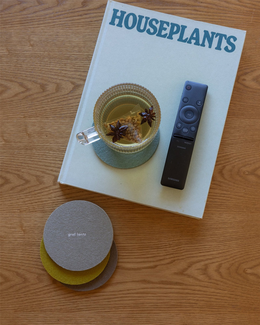 Bierfilzl Merino Wool Round Coaster Multi 4 Pack