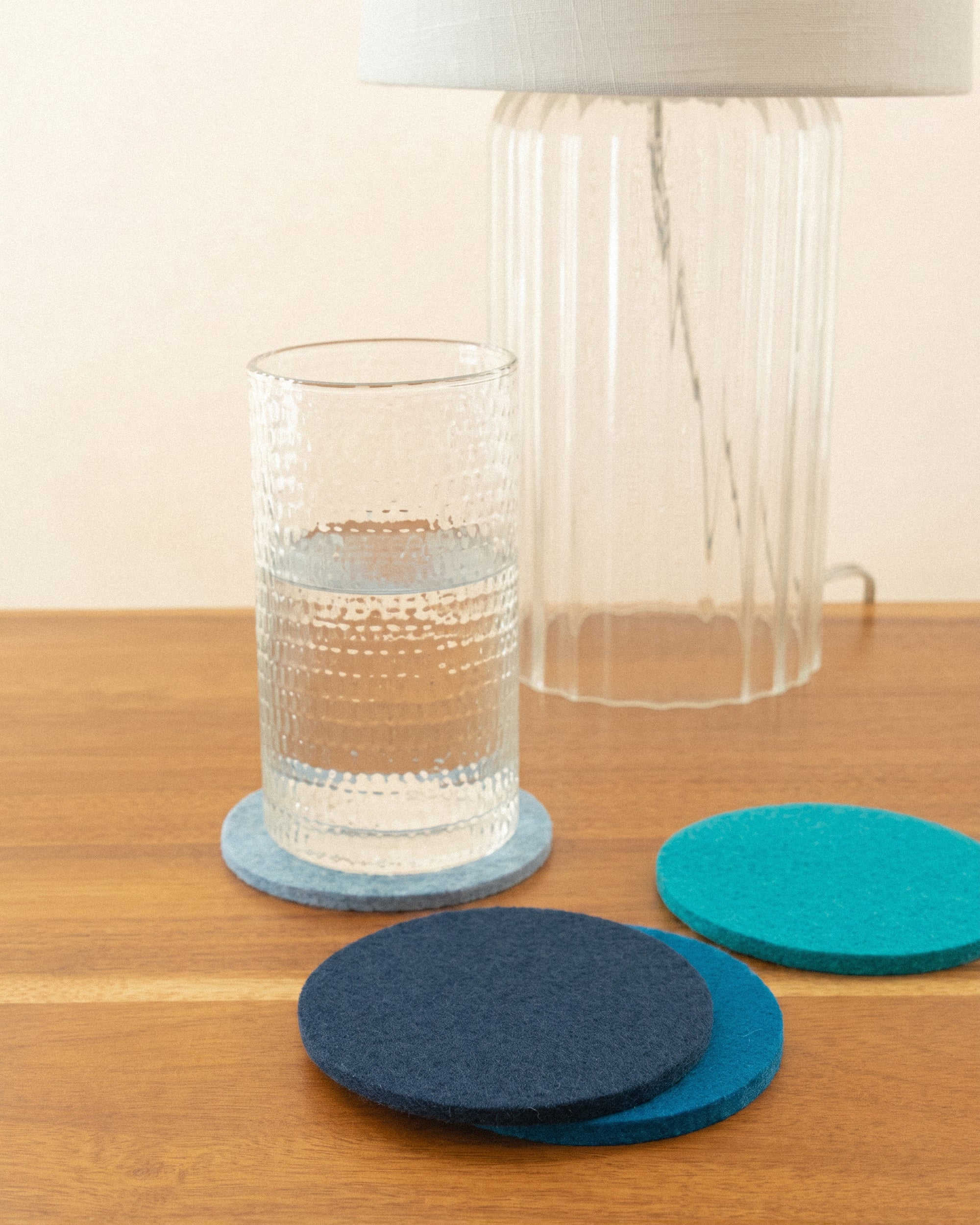 Bierfilzl Merino Wool Round Coaster Multi 4 Pack