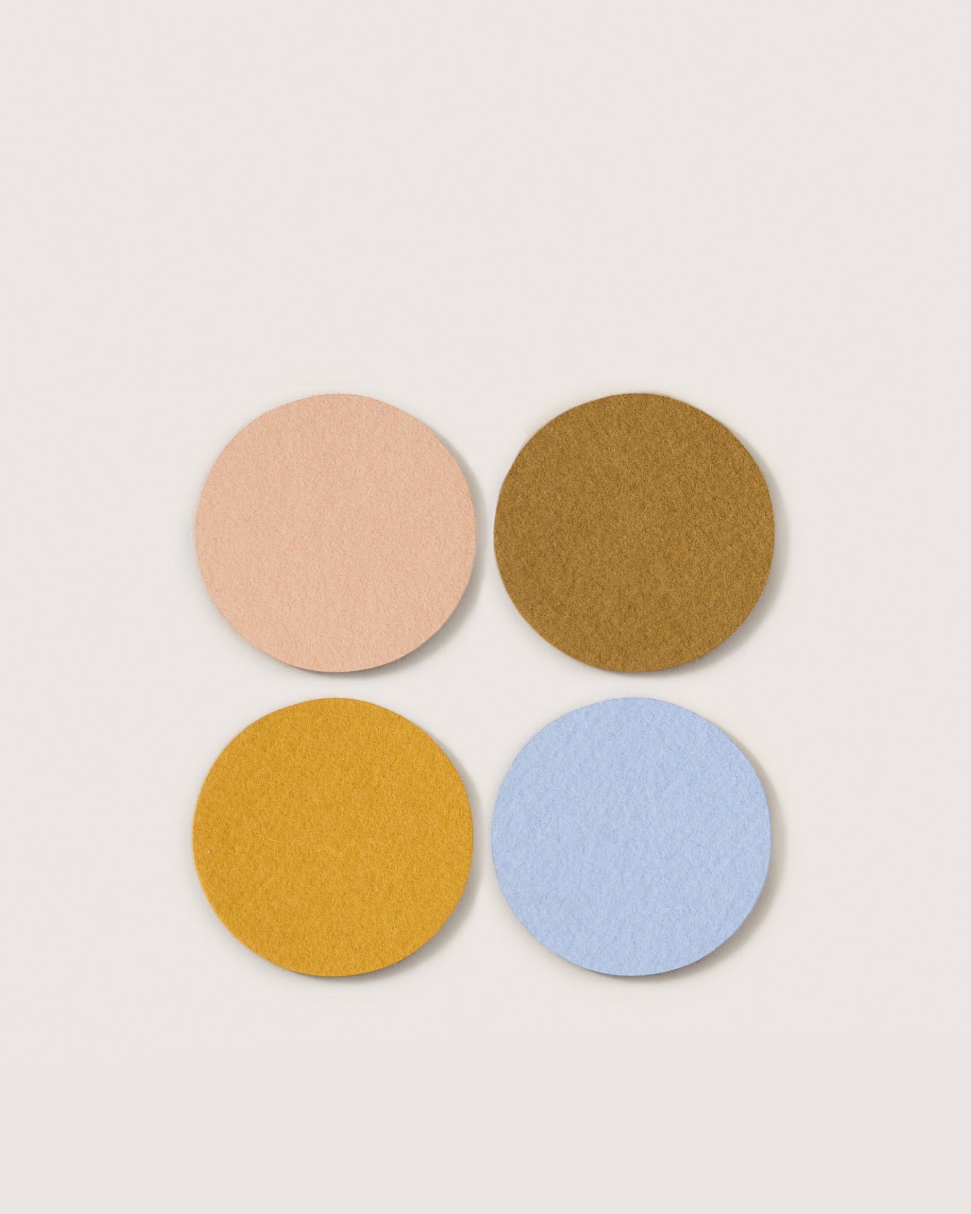 Bierfilzl Merino Wool Round Coaster Multi 4 Pack