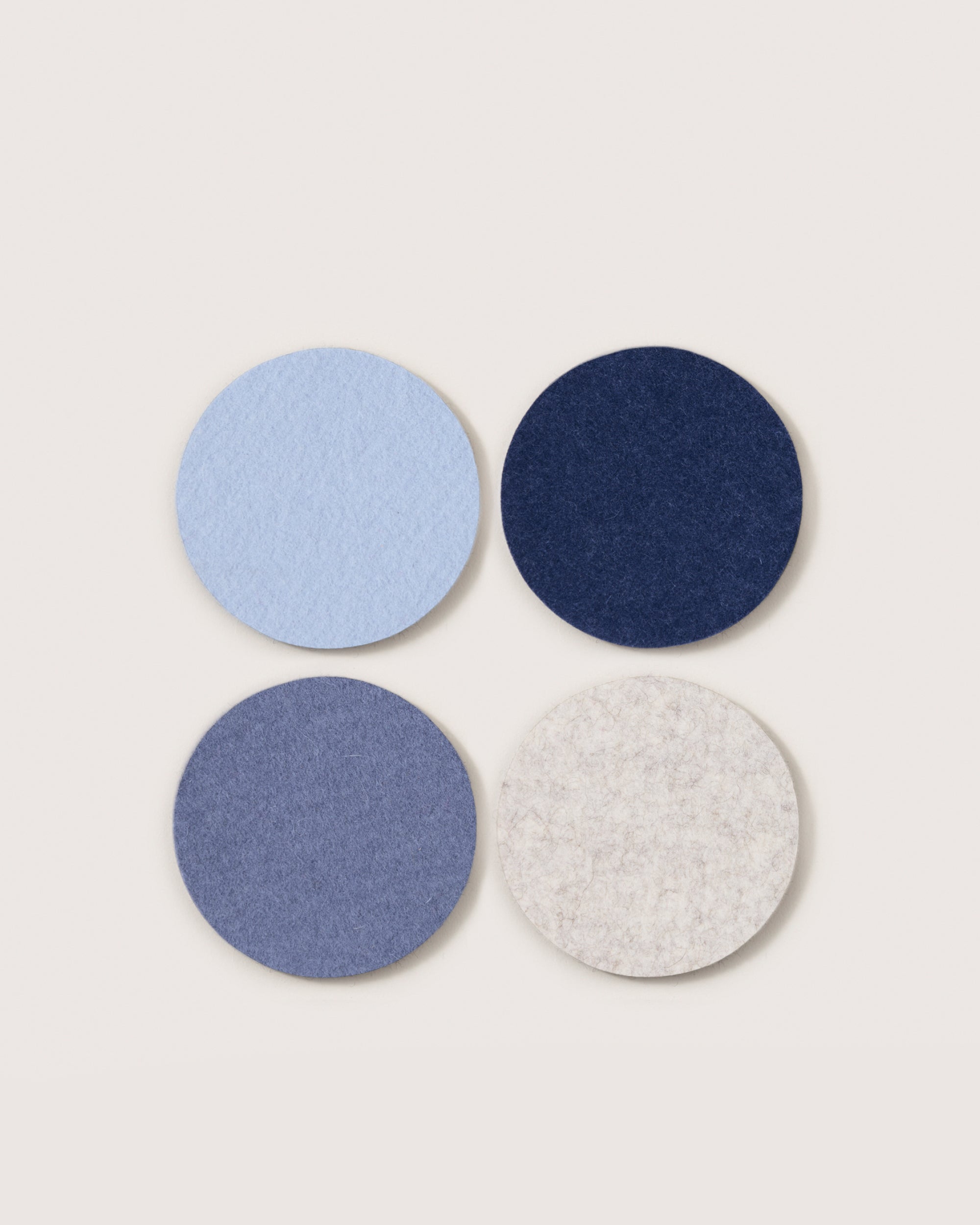 Bierfilzl Merino Wool Round Coaster Multi 4 Pack — Final Sale