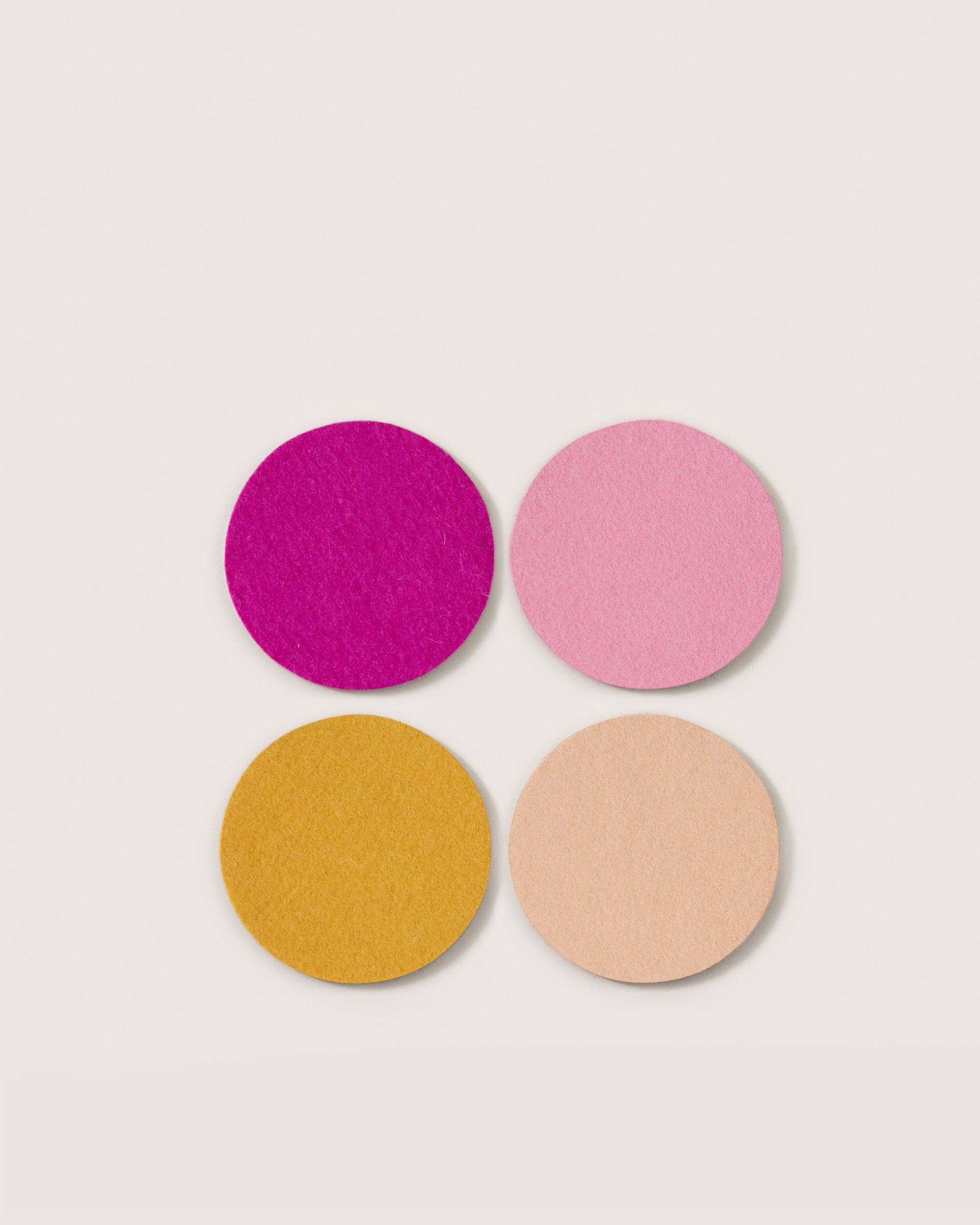 Bierfilzl Merino Wool Round Coaster Multi 4 Pack — Final Sale