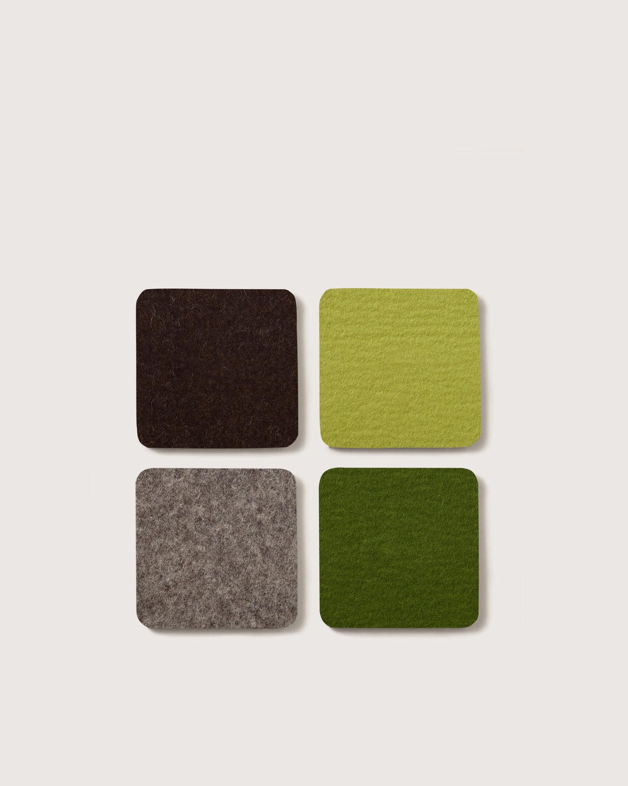 Bierfilzl Merino Wool Square Coaster Multi 4 Pack