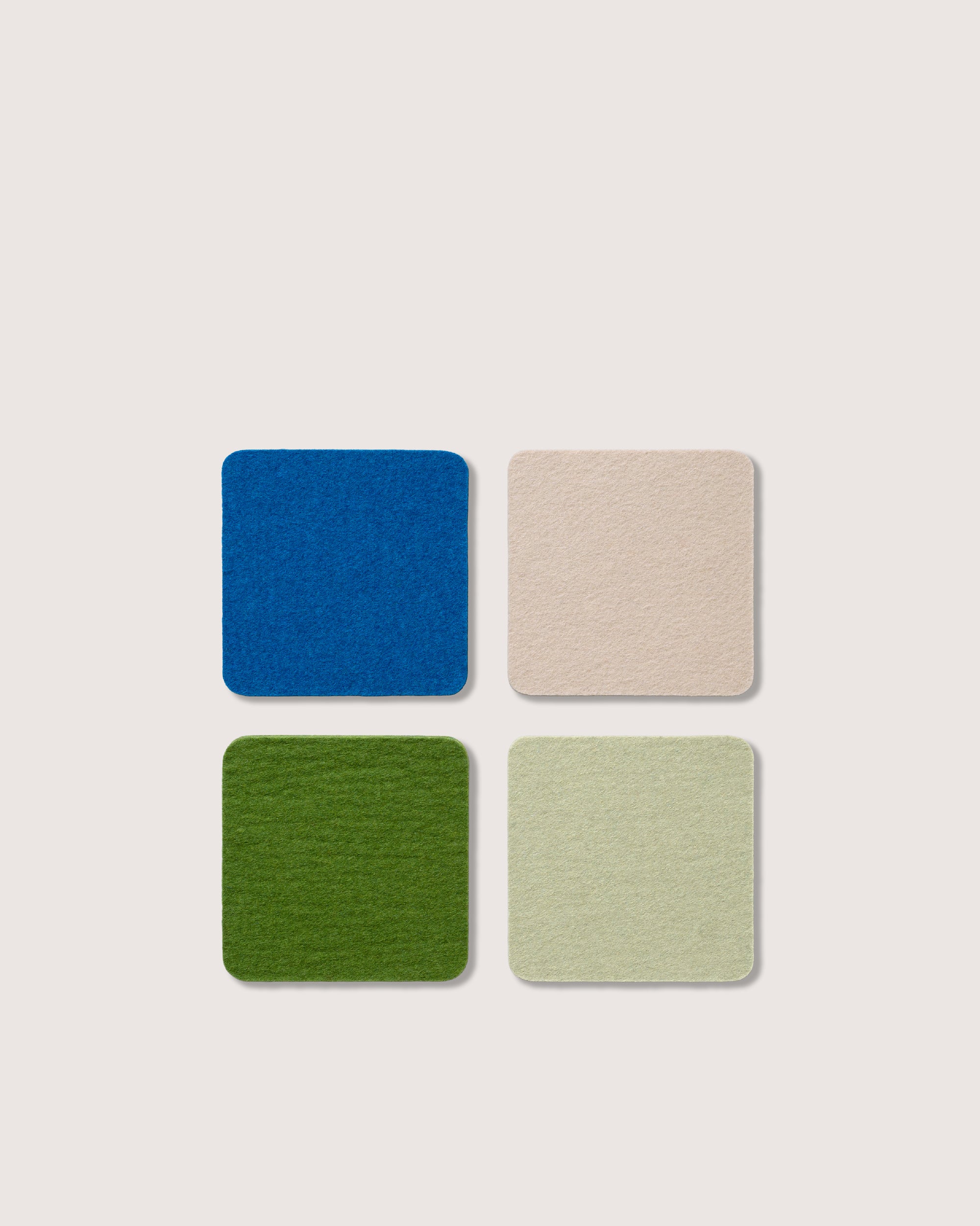 Bierfilzl Merino Wool Square Coaster Multi 4 Pack