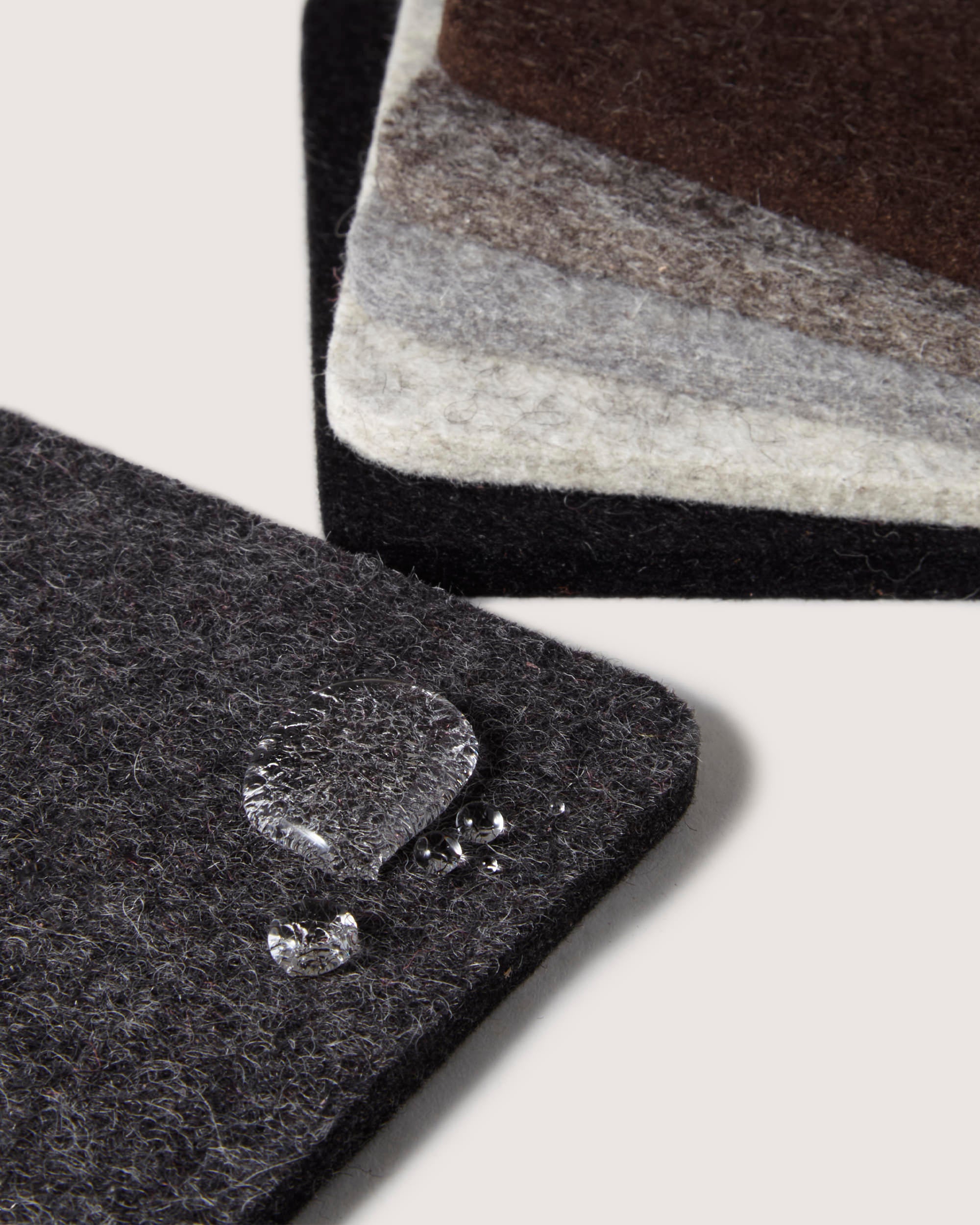 Merino Wool Square Coaster 6 Pack in Earth | Graf Lantz