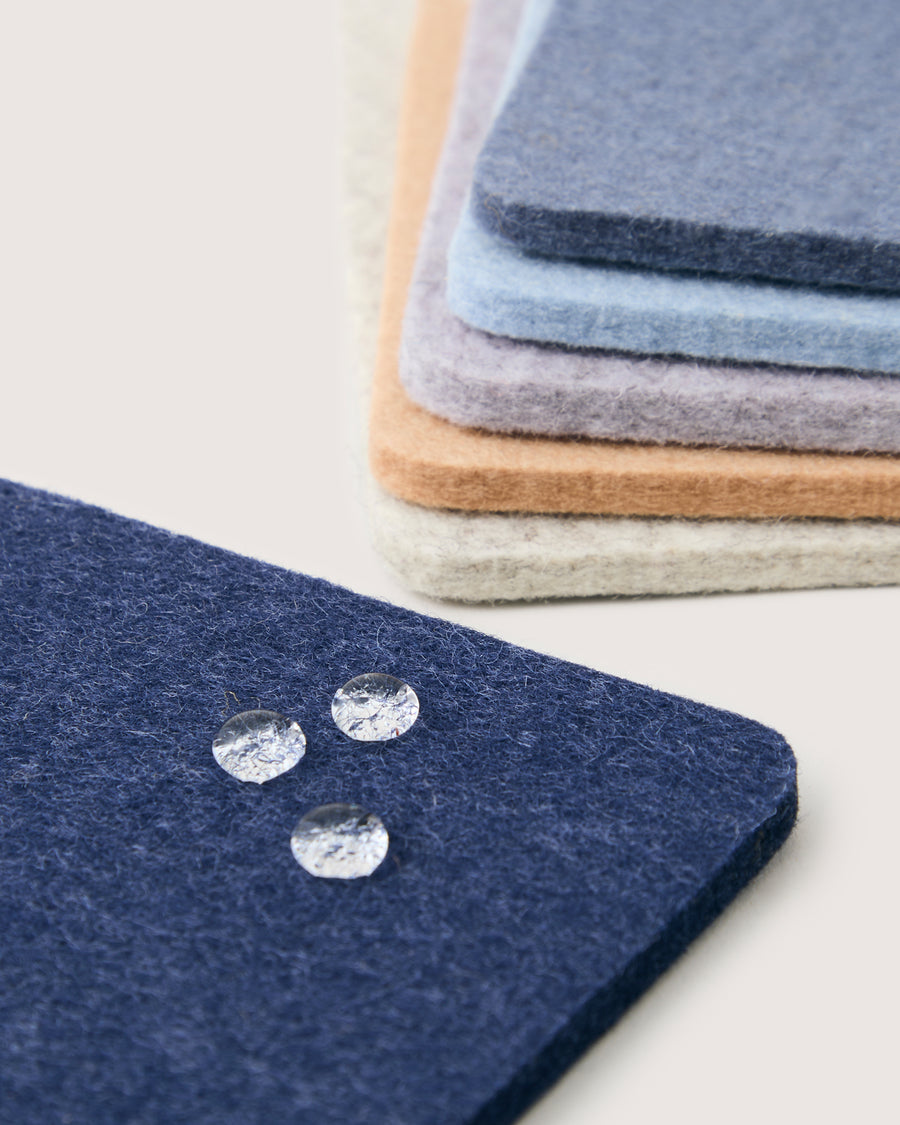 Merino Wool Square Coaster 6 Pack in Rainbow | Graf Lantz