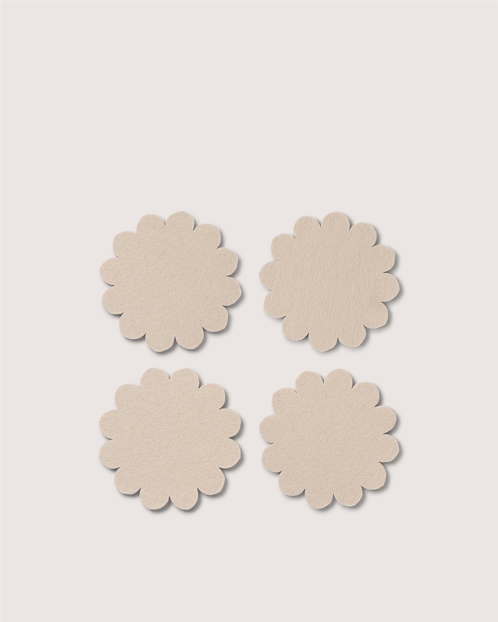 Crest Merino Wool Coaster Solid 4 Pack
