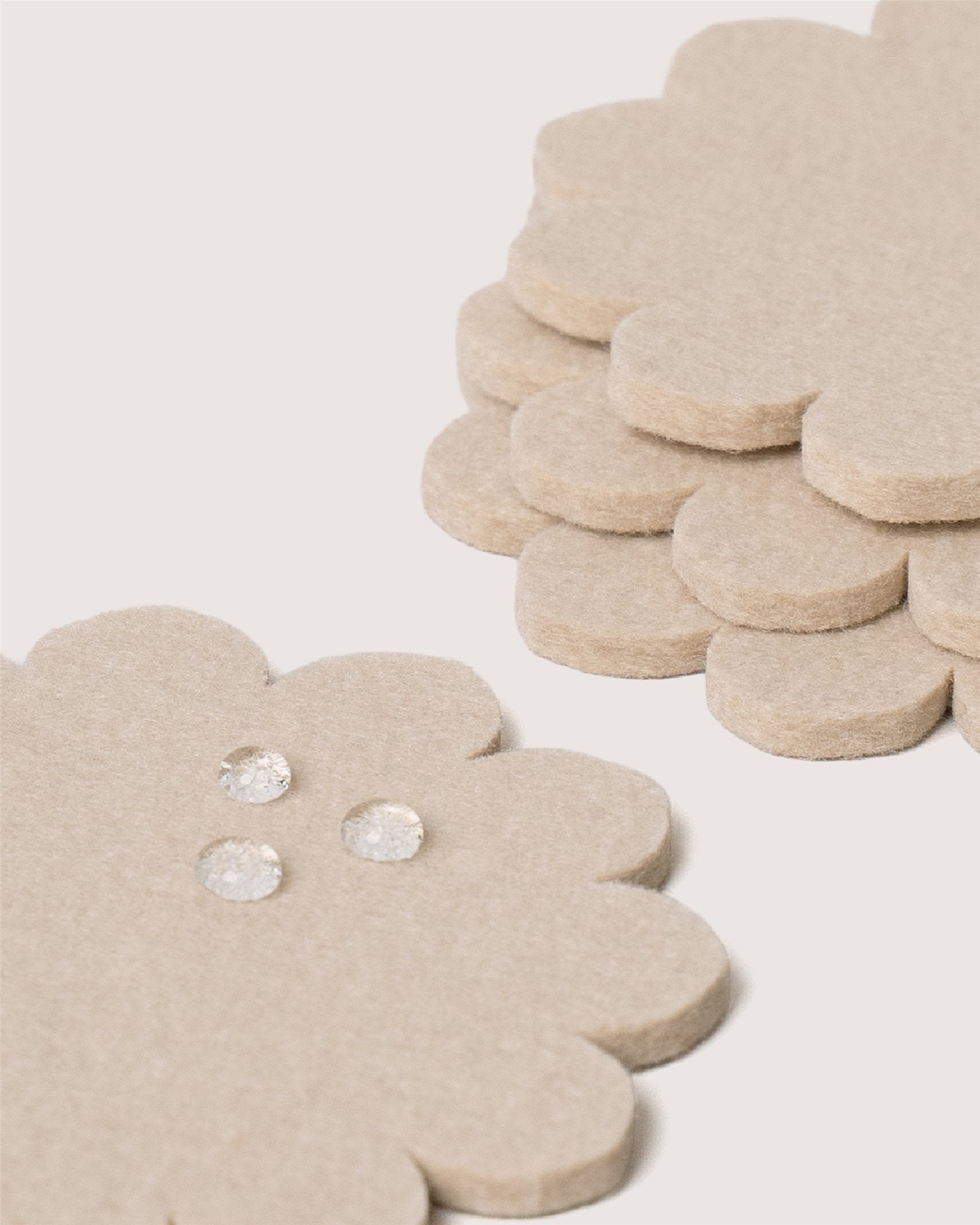 Crest Merino Wool Coaster Solid 4 Pack