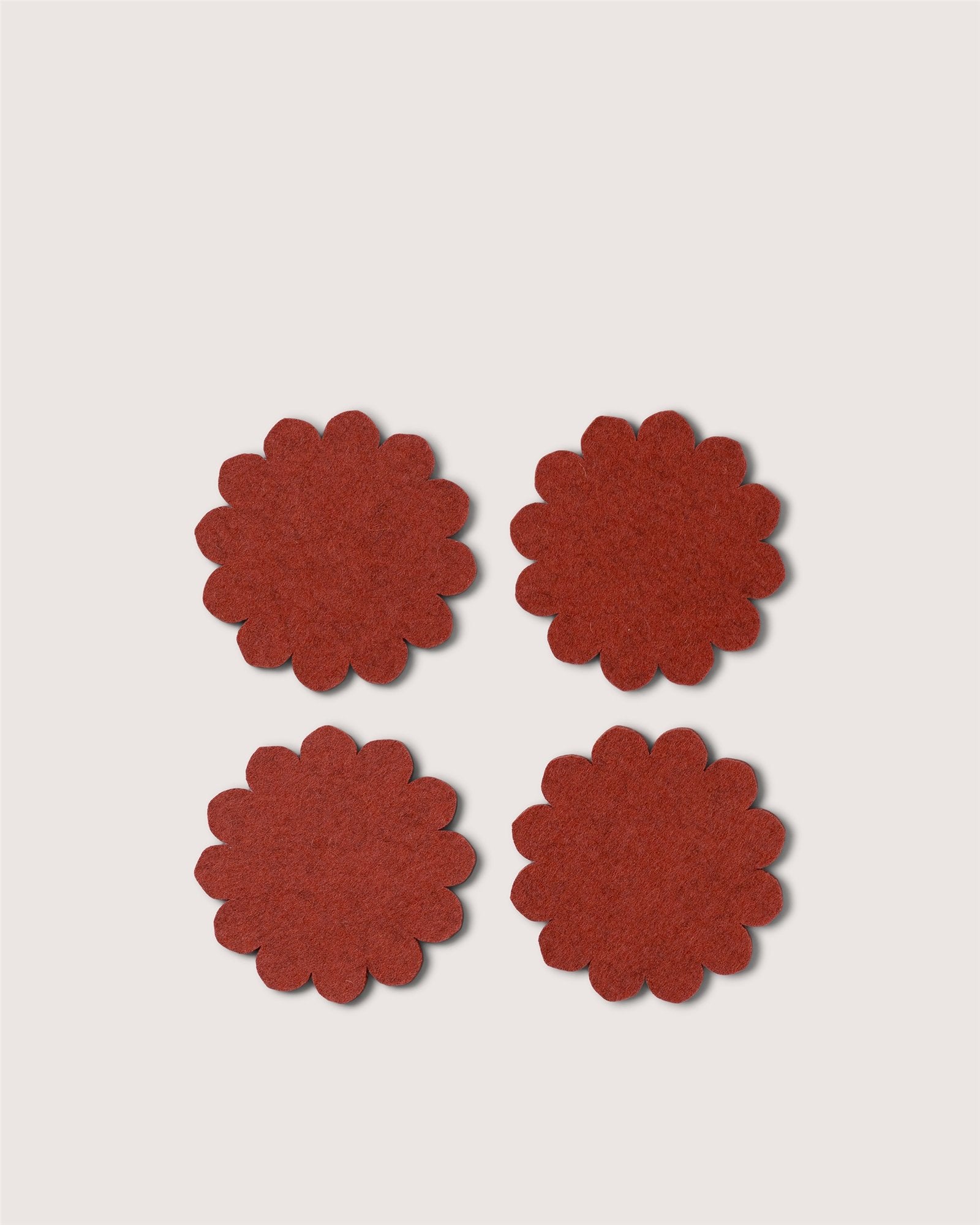 Crest Merino Wool Coaster Solid 4 Pack