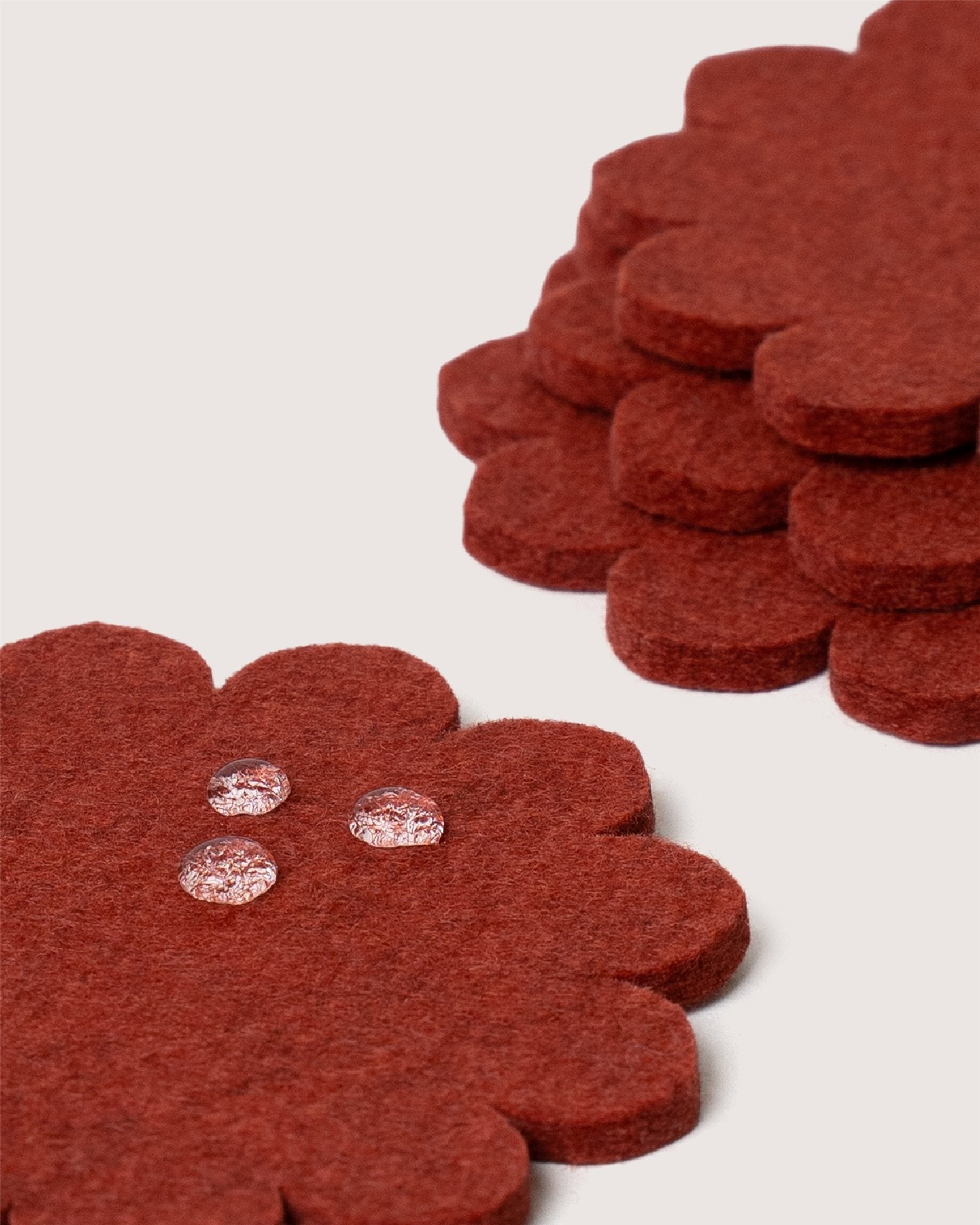 Crest Merino Wool Coaster Solid 4 Pack
