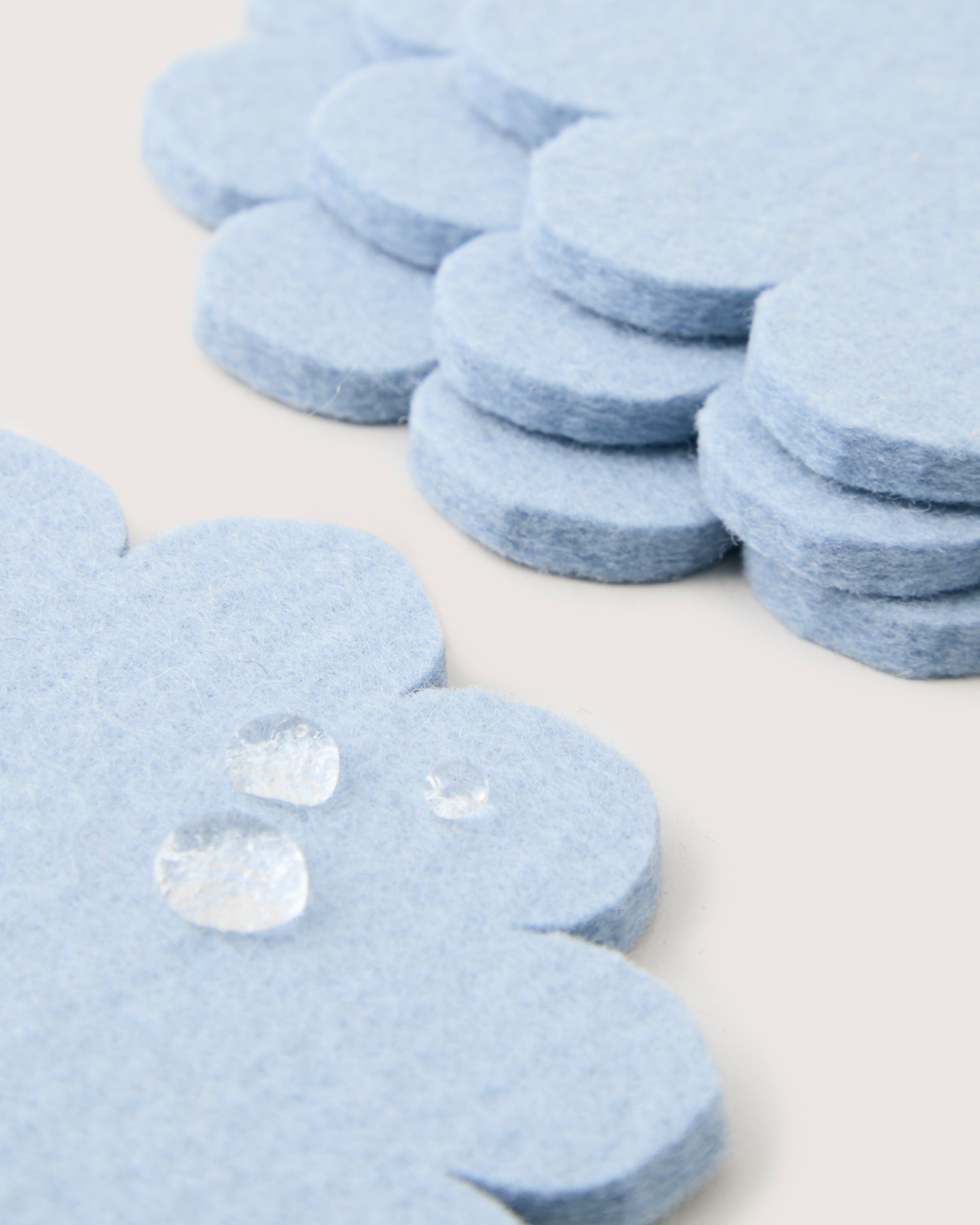 Crest Merino Wool Coaster Solid 4 Pack