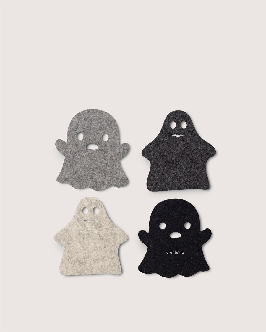 Merino Wool Spooky Coaster Multi 4 Pack