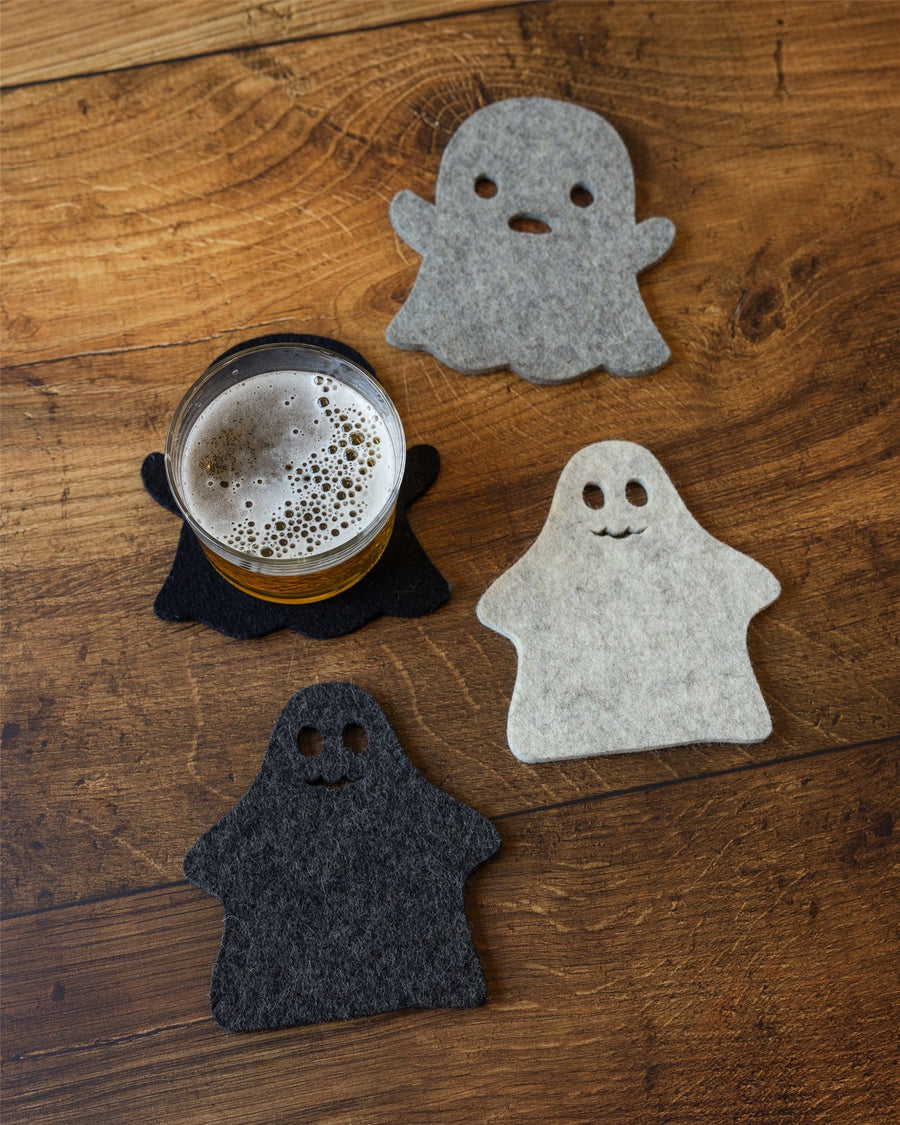 Merino Wool Spooky Coaster Multi 4 Pack