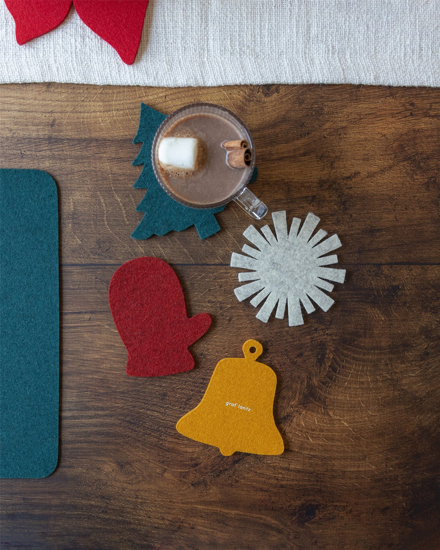 Merino Wool Coaster Multi 4 Pack