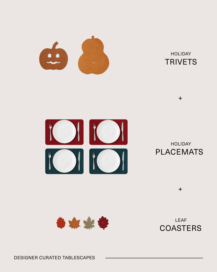 Merino Wool Complete Crest Tabletop Set