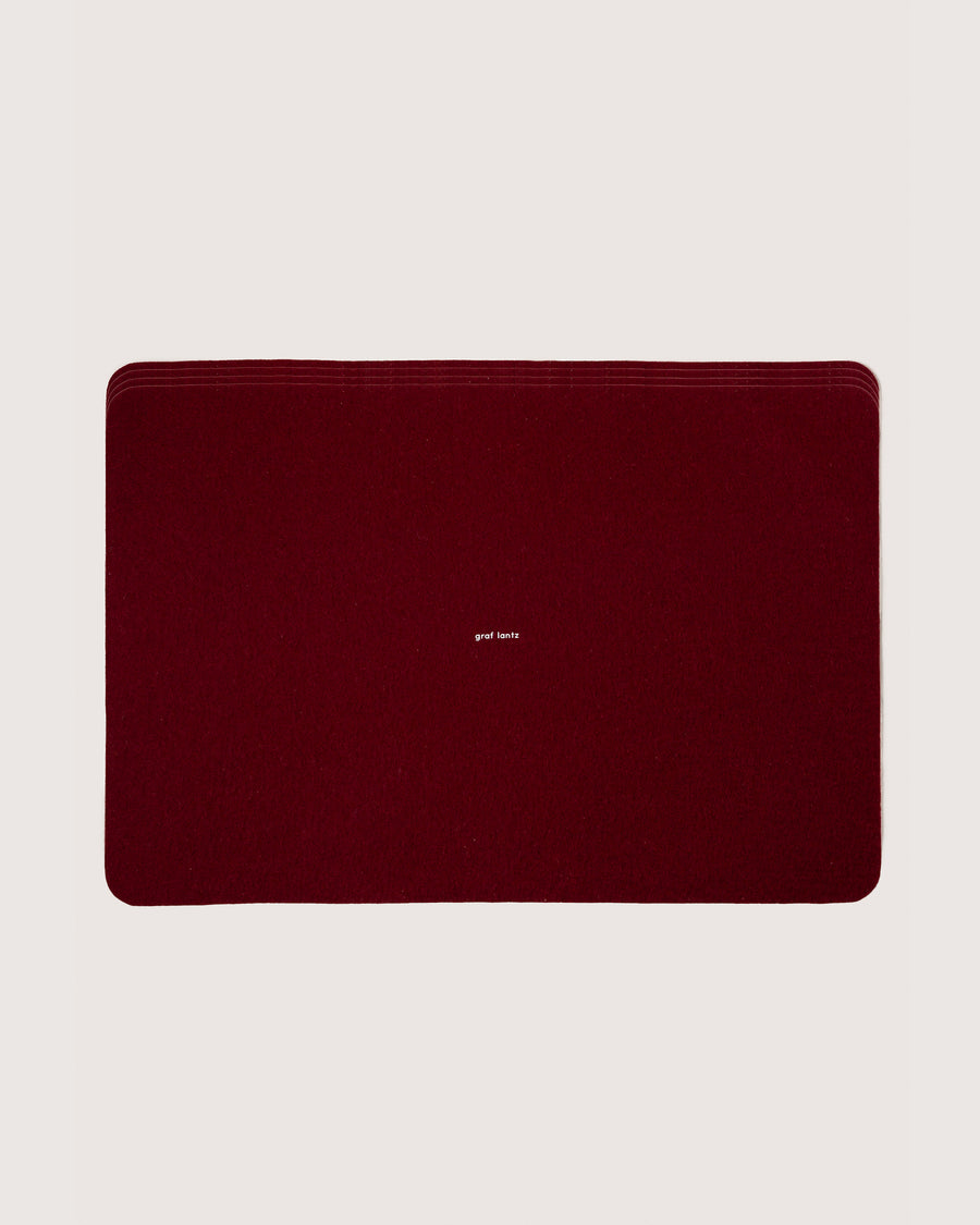 Merino Wool Rectangle Placemat - 4 Pack