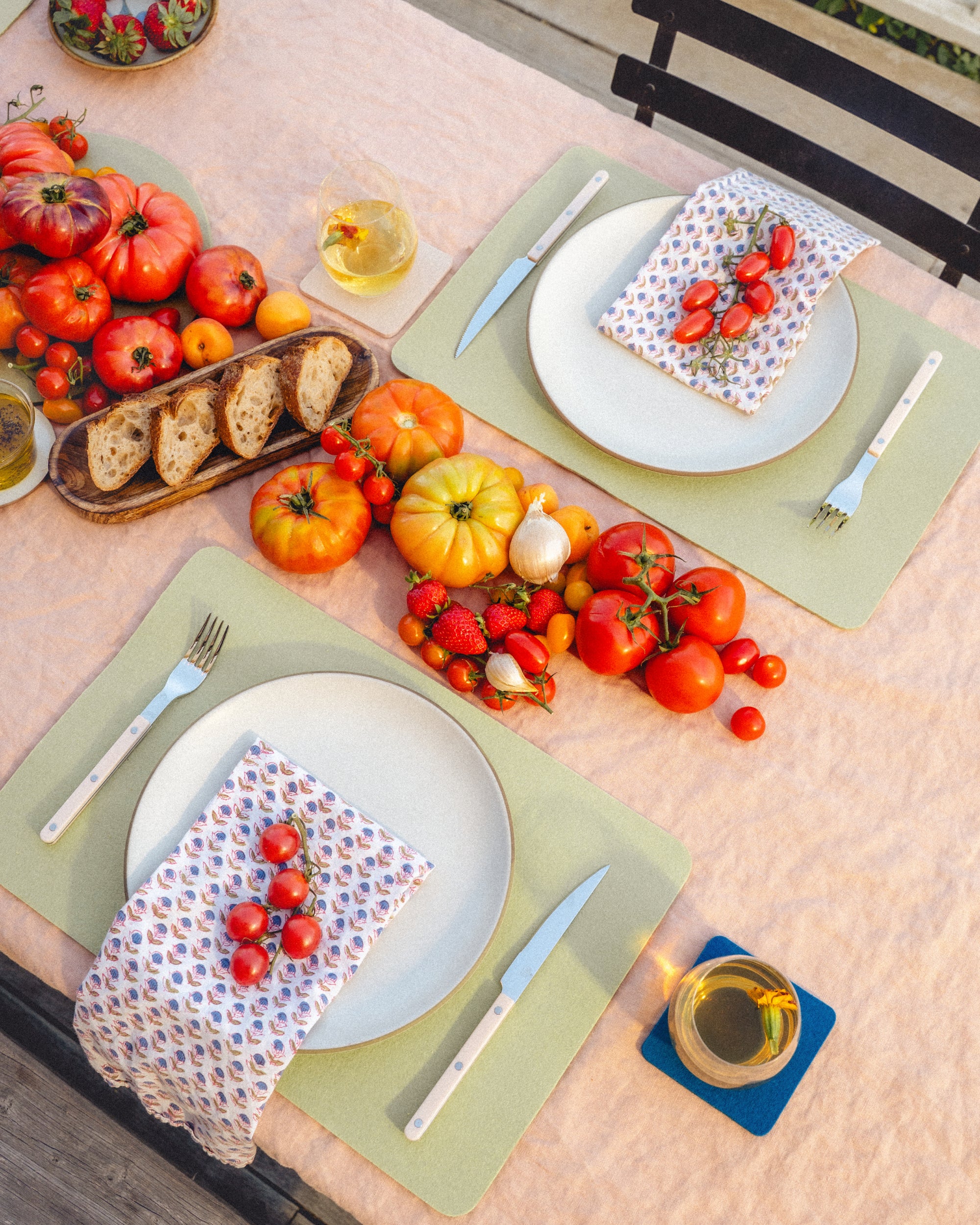 Merino Wool Rectangle Placemat - 4 Pack
