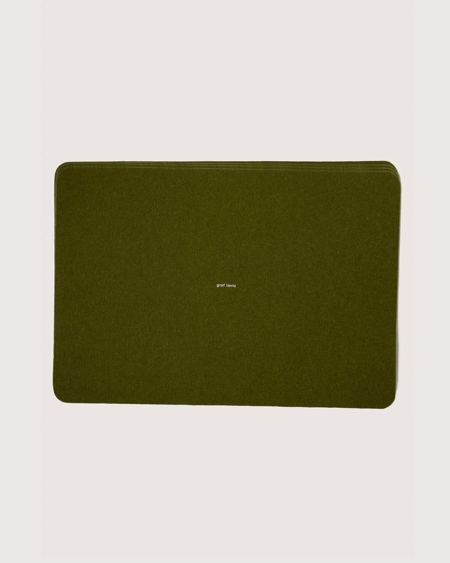 Merino Wool Rectangle Placemat - 4 Pack