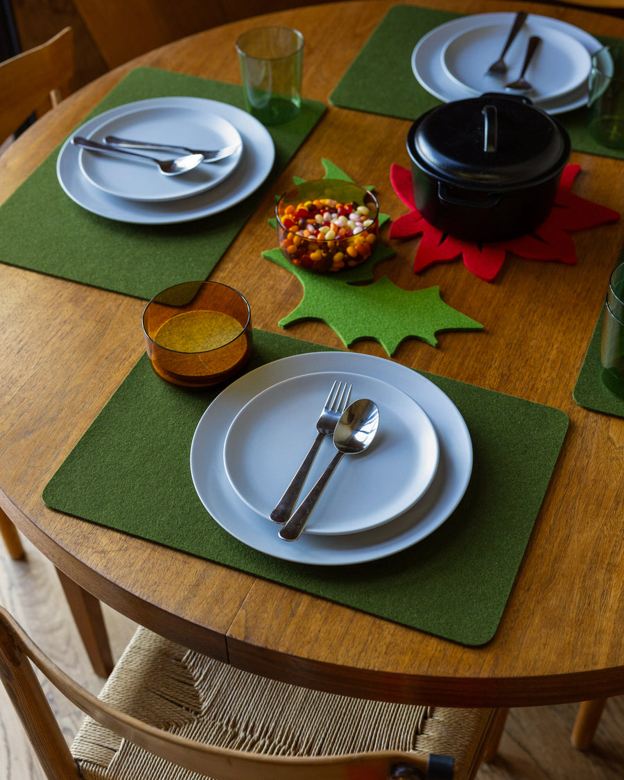 Merino Wool Rectangle Placemat - 4 Pack