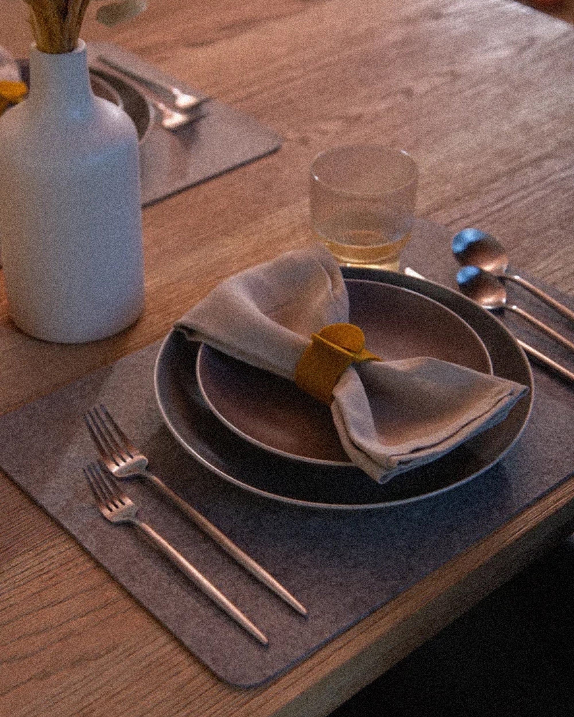 Merino Wool Rectangle Placemat