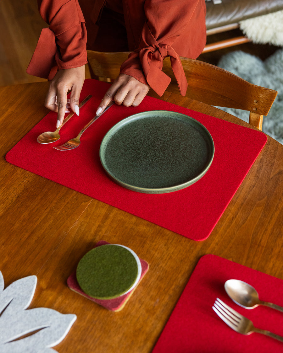 Merino Wool Rectangle Placemat