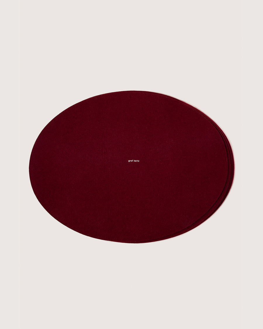 Merino Wool Oval Placemat - 4 Pack