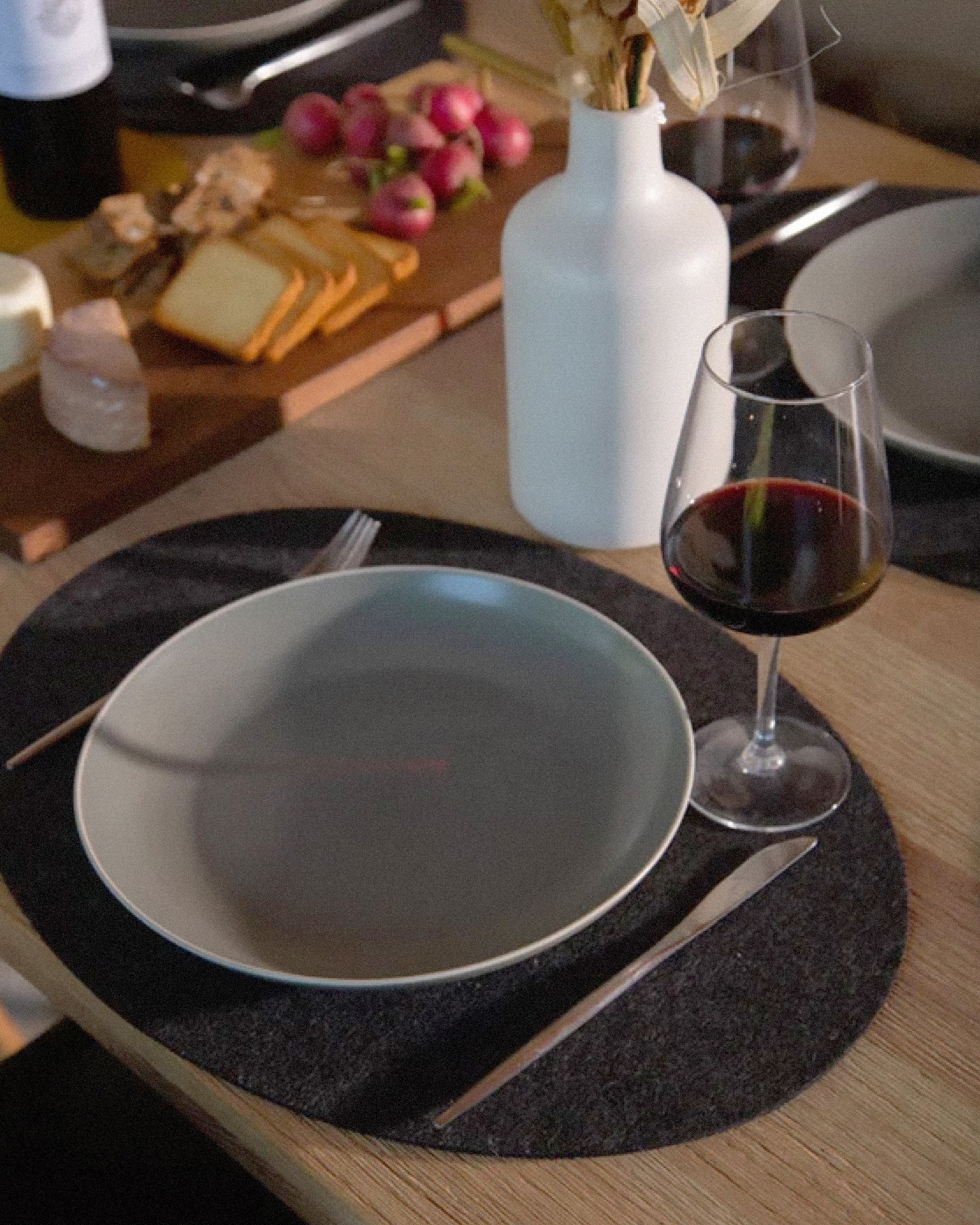 Merino Wool Oval Placemat - 4 Pack
