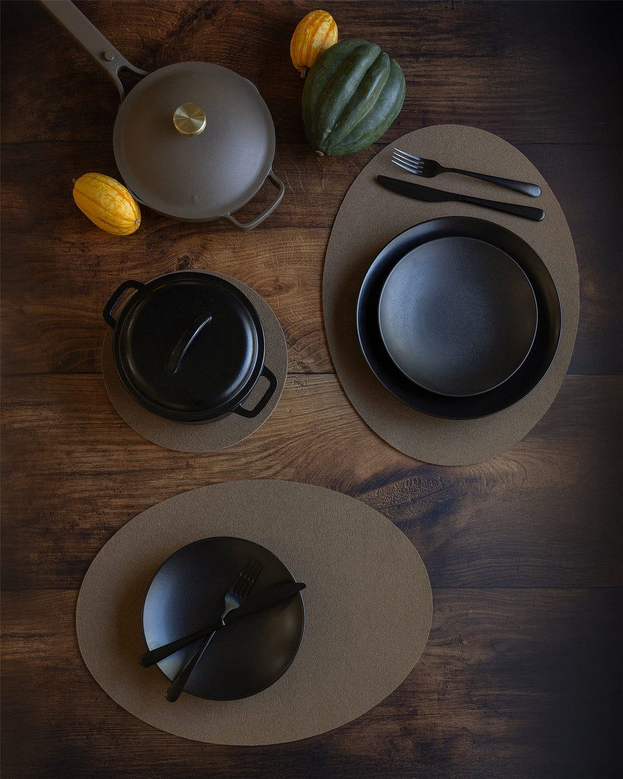 Merino Wool Oval Placemat - 4 Pack
