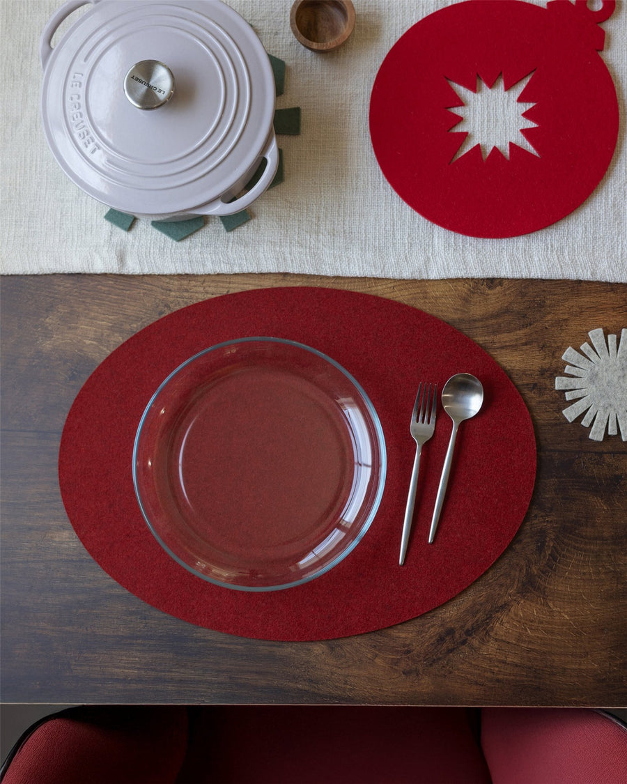 Merino Wool Oval Placemat