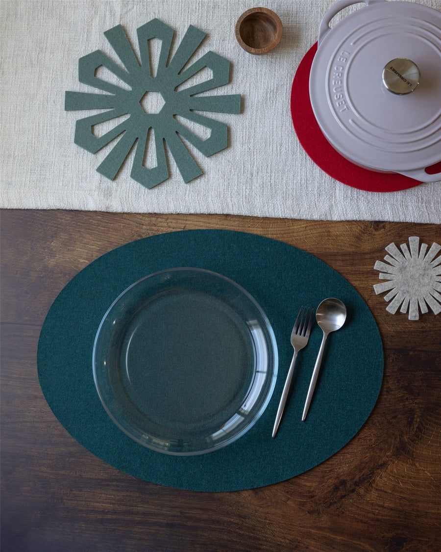 Merino Wool Oval Placemat