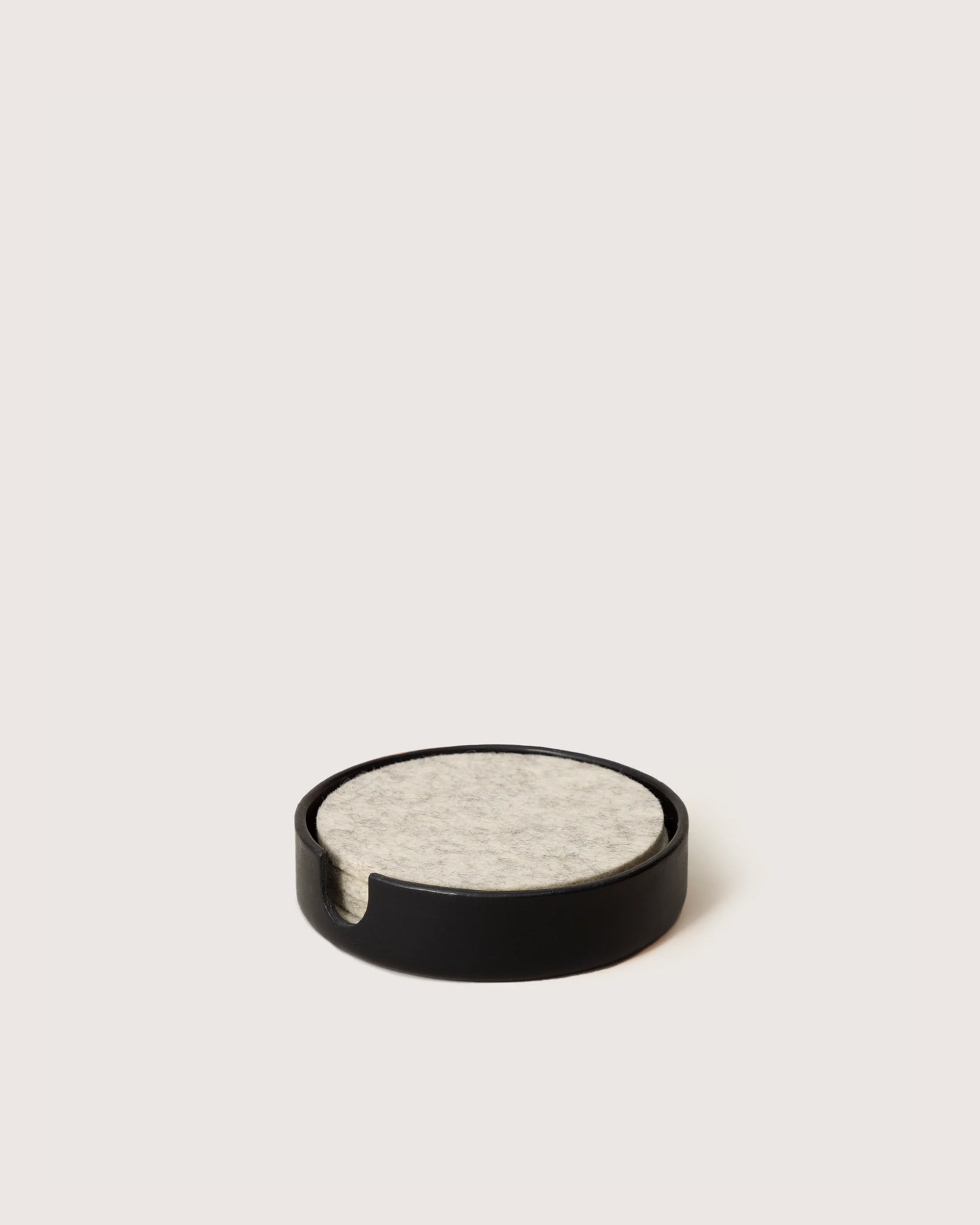 Kobon Leather Round Tray