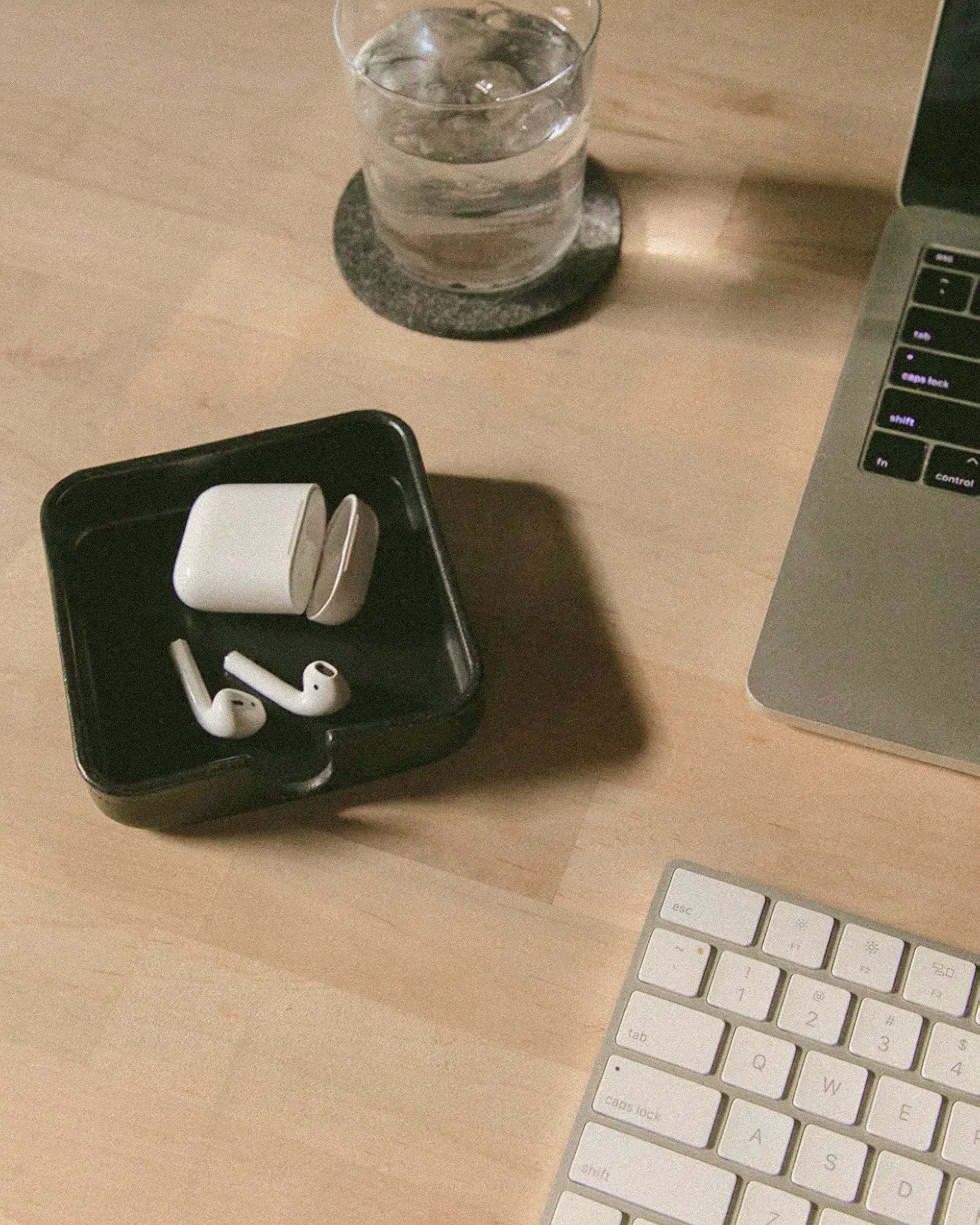 Kobon Leather Square Tray