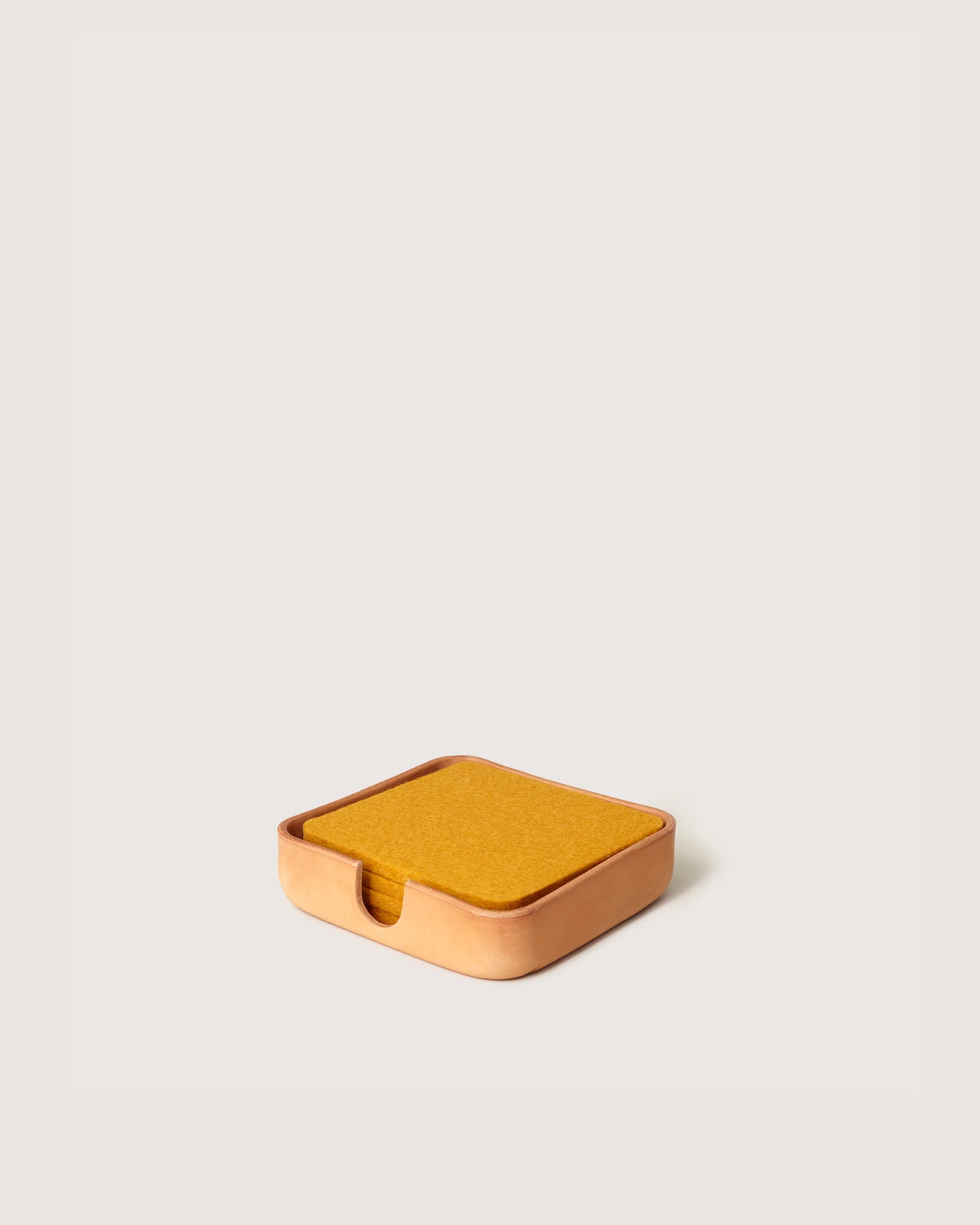 Kobon Leather Square Tray