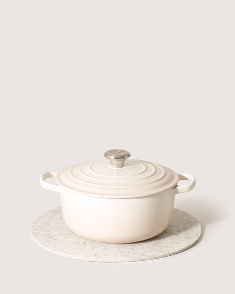 Round Merino Wool Trivet 12