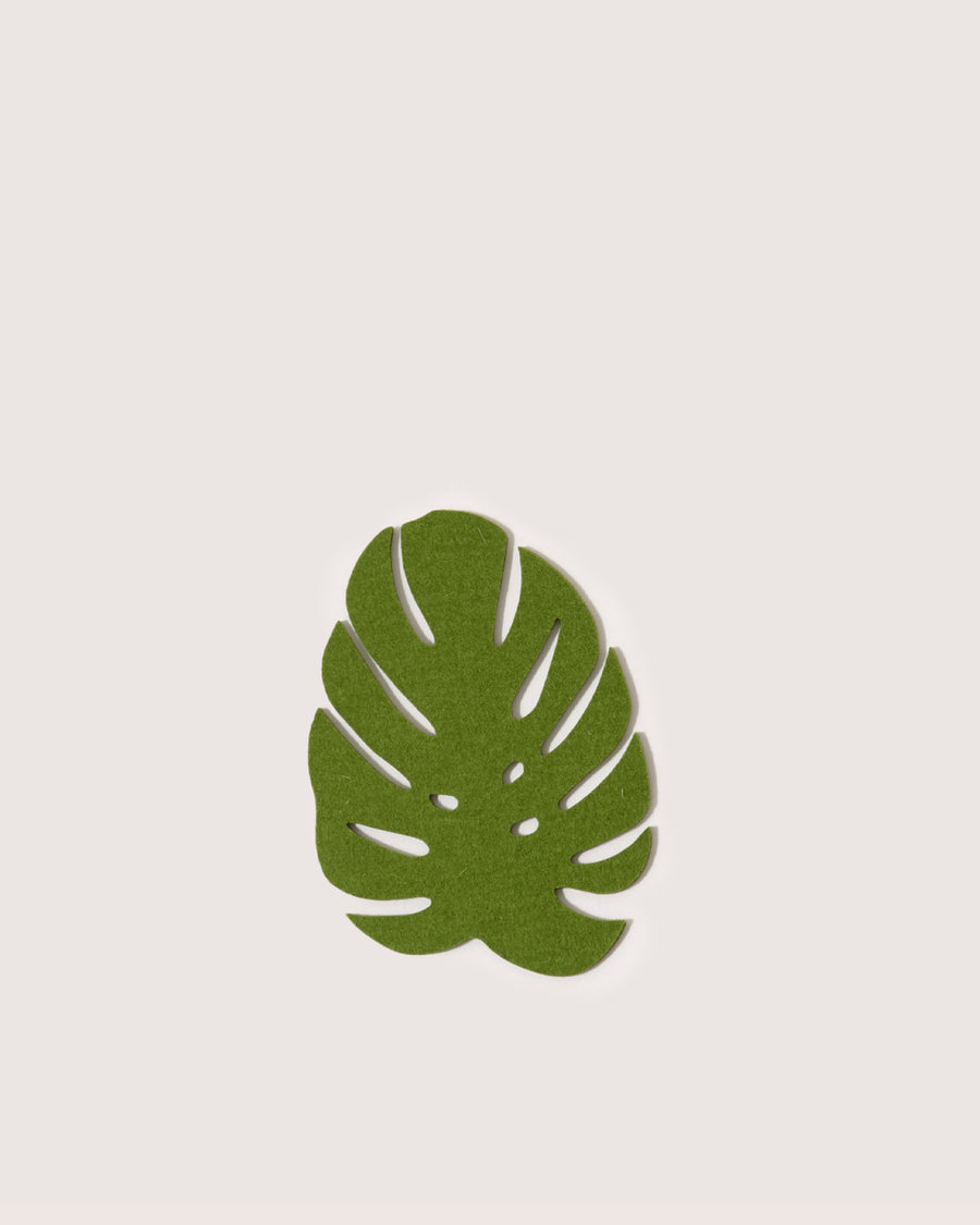 Merino Wool Small Monstera Trivet
