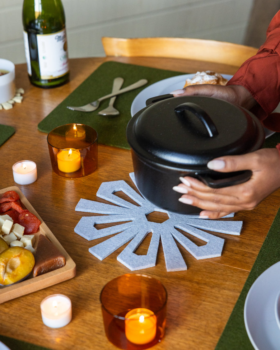 Merino Wool Snowflake Trivet