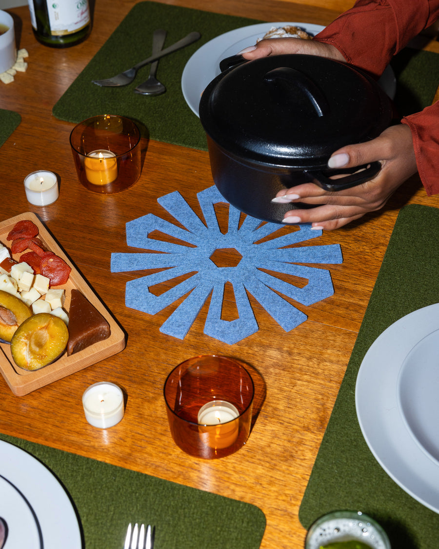 Merino Wool Snowflake Trivet