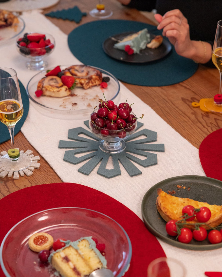 Merino Wool Snowflake Trivet